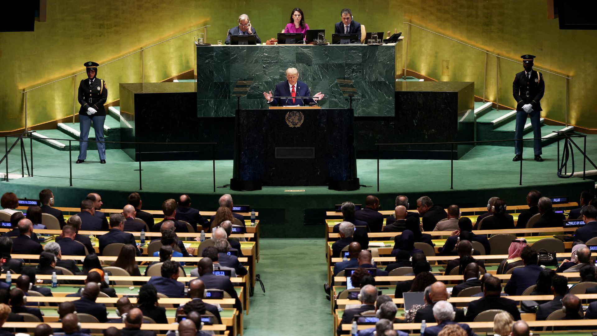 Cross words between Trump and other leaders at UN over Palestine