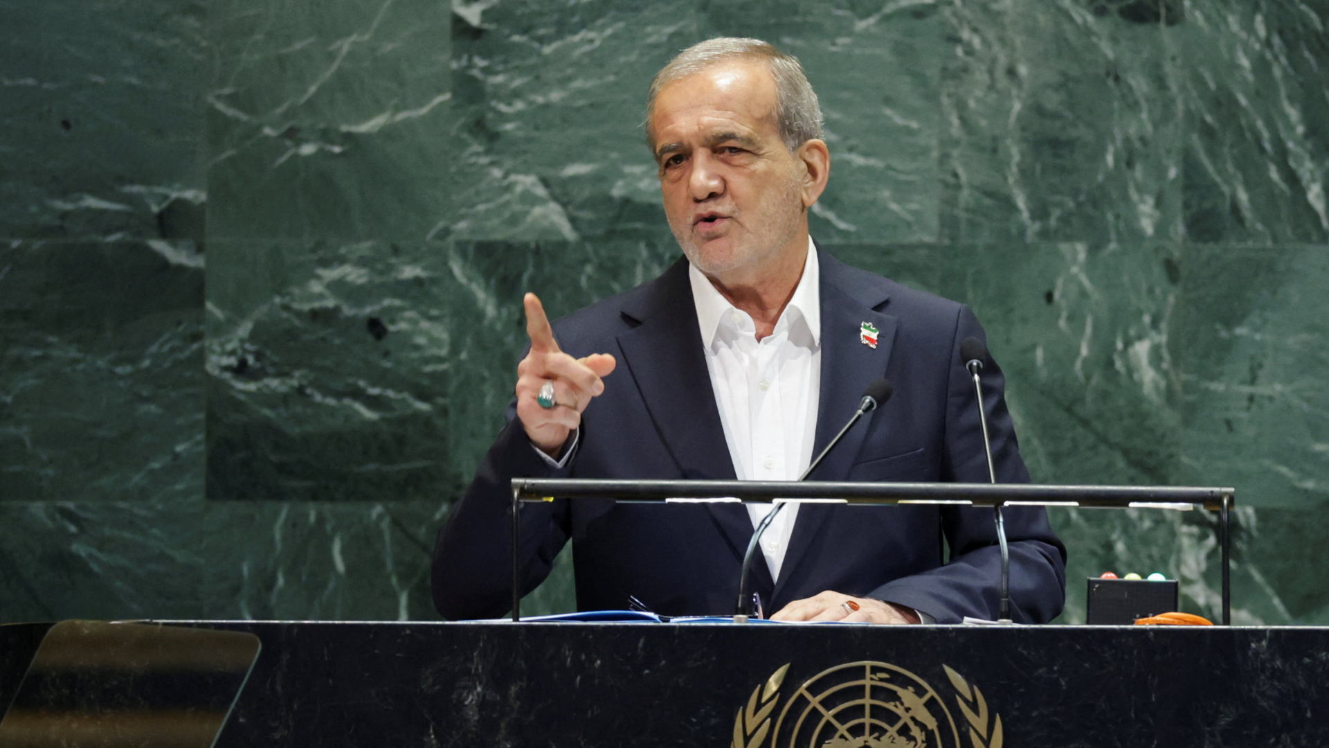 Iranian President Masoud Pezeshkian said that Iran had no intention to leave the Non-Proliferation Treaty as a reaction to the revival of the UN sanctions. /Reuters