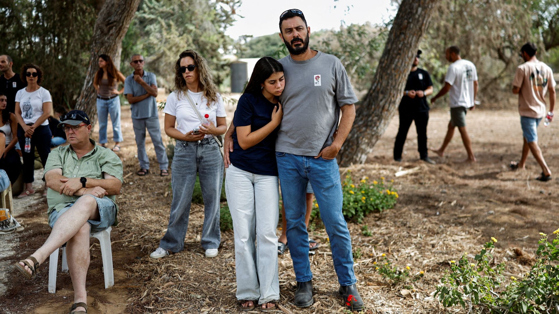 A memorial took place on Monday to commemorate those killed during the October 7, 2023, attack on Israel's southern communities by Hamas, in Kibbutz Nir Oz, southern Israel. /Amir Cohen/Reuters
