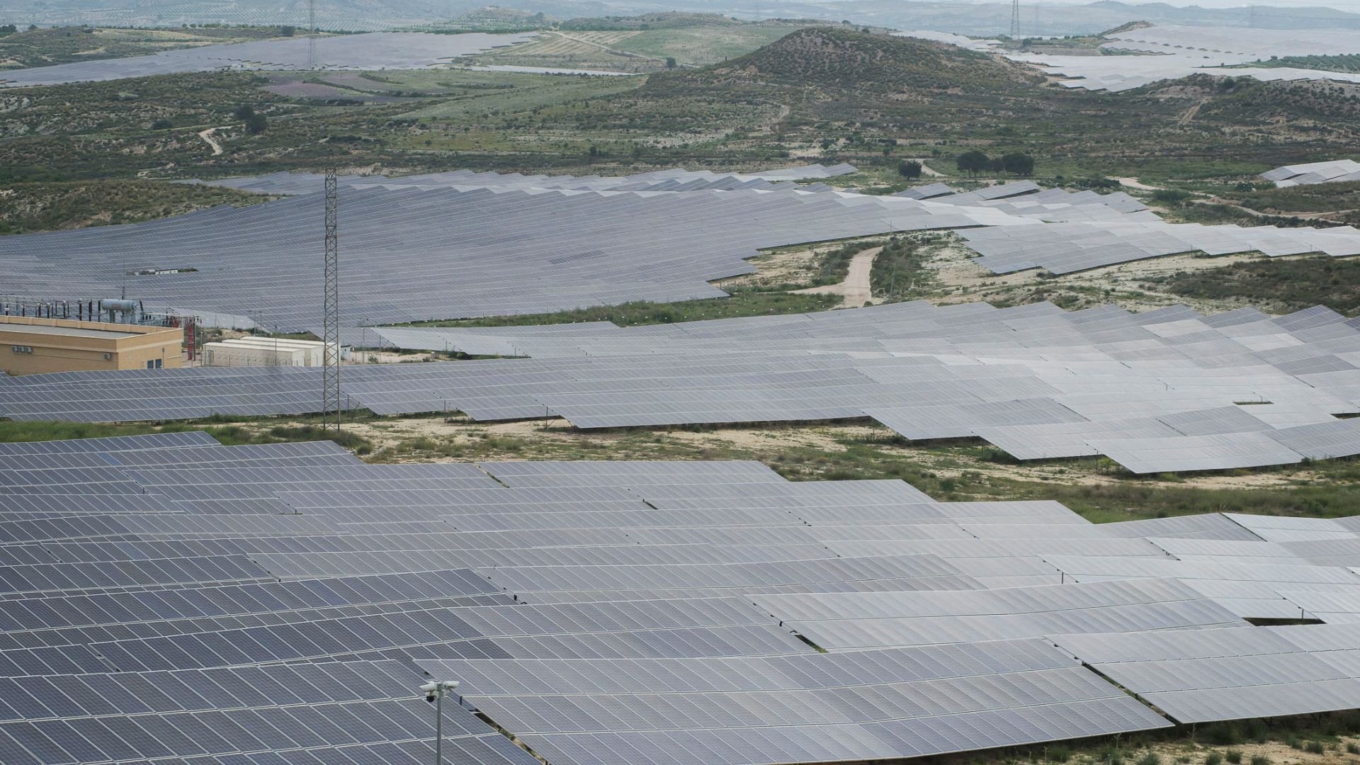Solar panels in Mula, Murcia Region, Spain. /Jose Miguel Cerezo/Reuters
