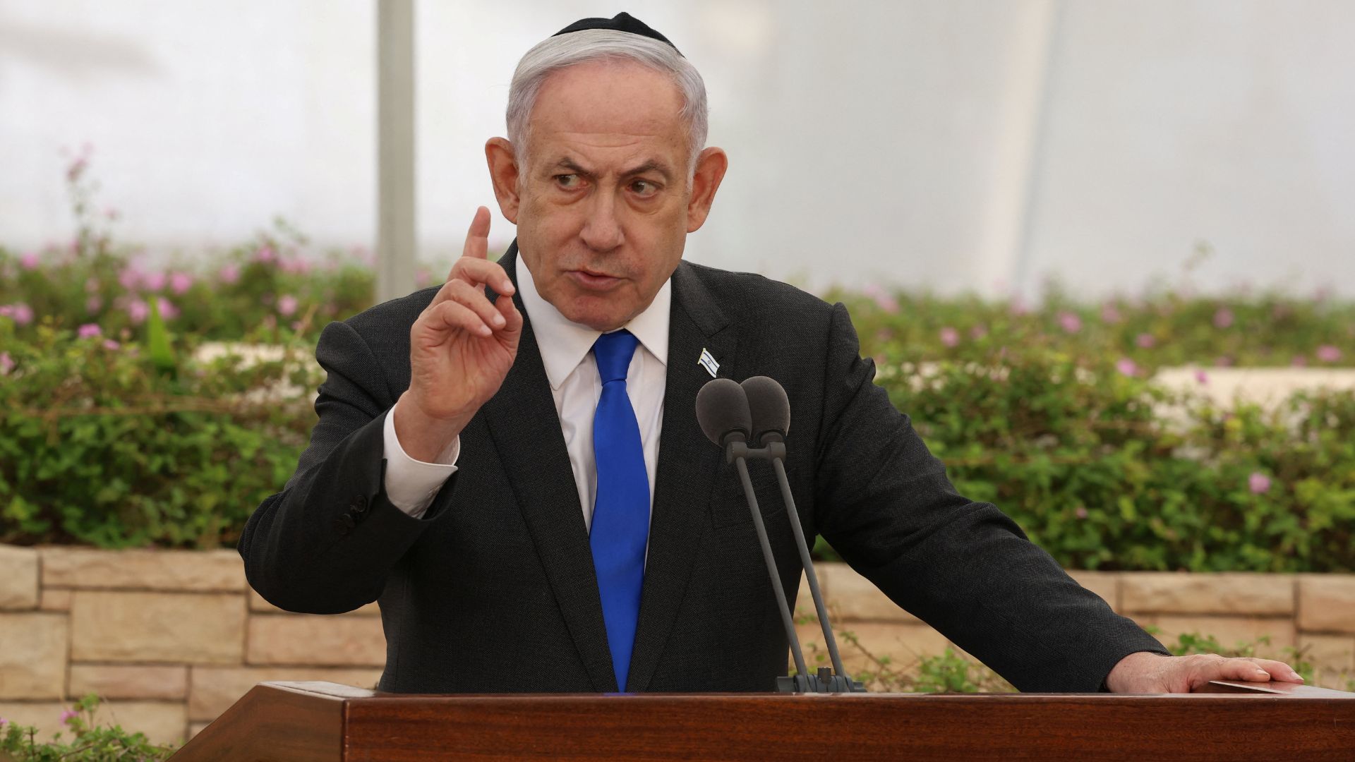Israeli PM Benjamin Netanyahu has insisted Hamas be destroyed. /Reuters 