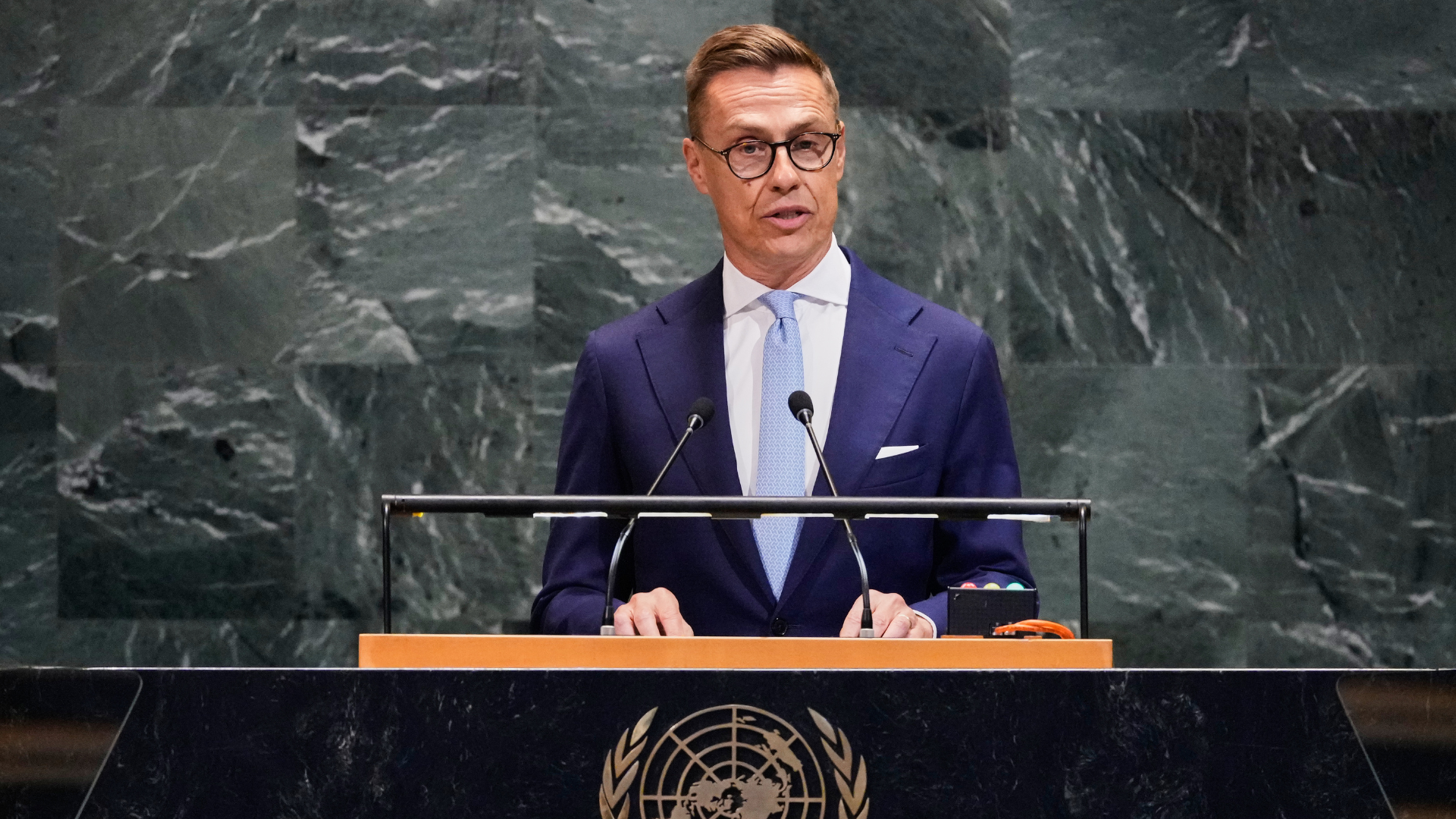 Finland President Alexander Stubb has said that nuclear weapons have entered a 'new era'. /Richard Drew/AP