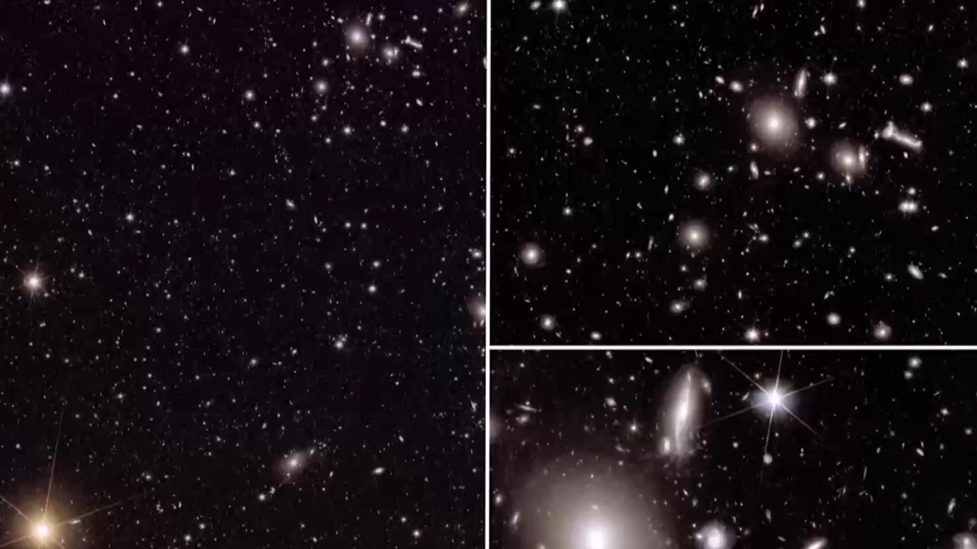 The virtual map contains 3.4 billion galaxies./ CGTN Europe