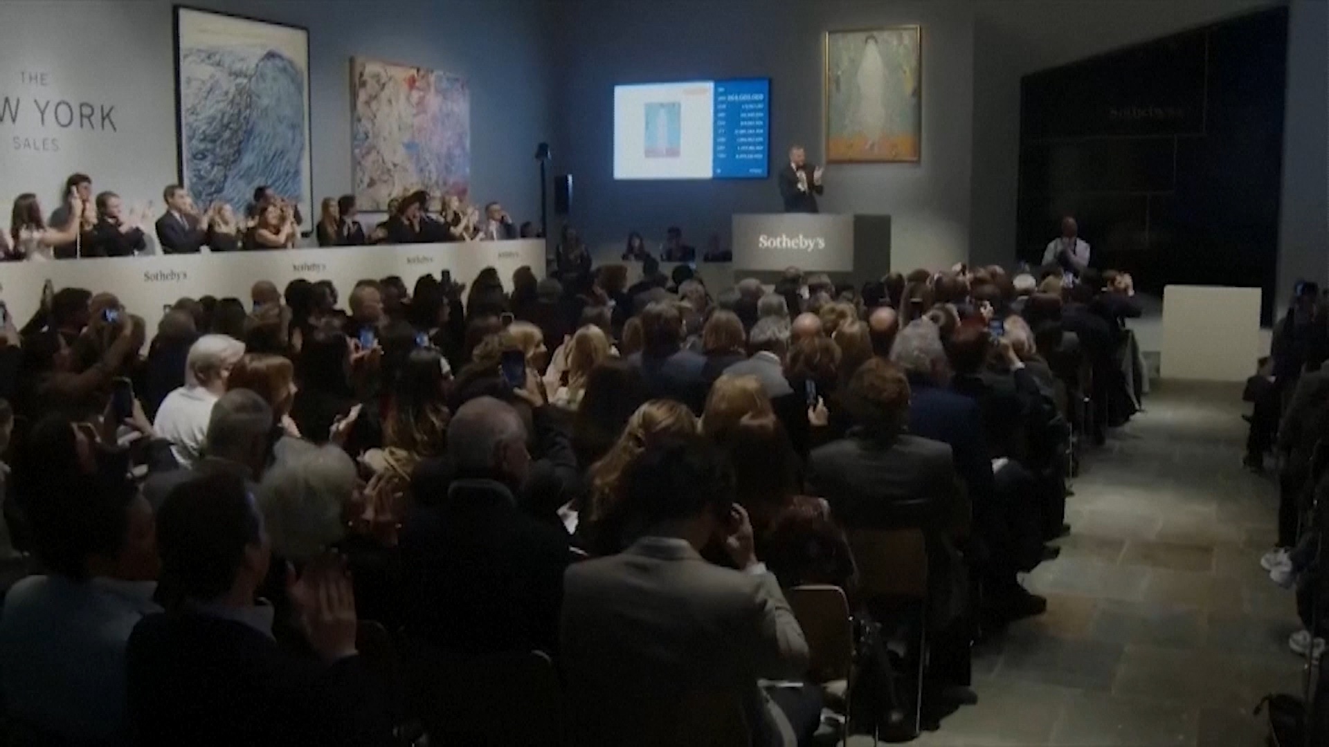 The auction house said the price set a new record for modern art. /Reuters