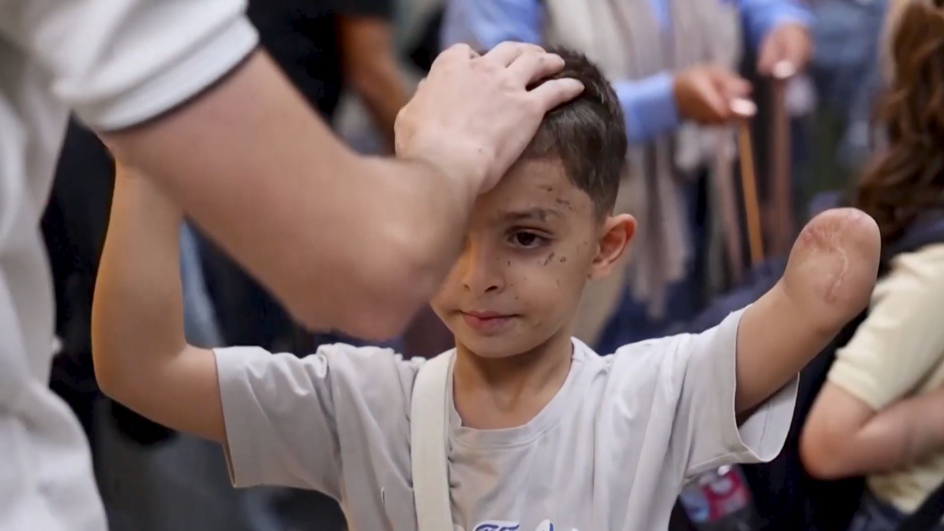 There have been many child victims in Israel's military campaign in Gaza. /CGTN