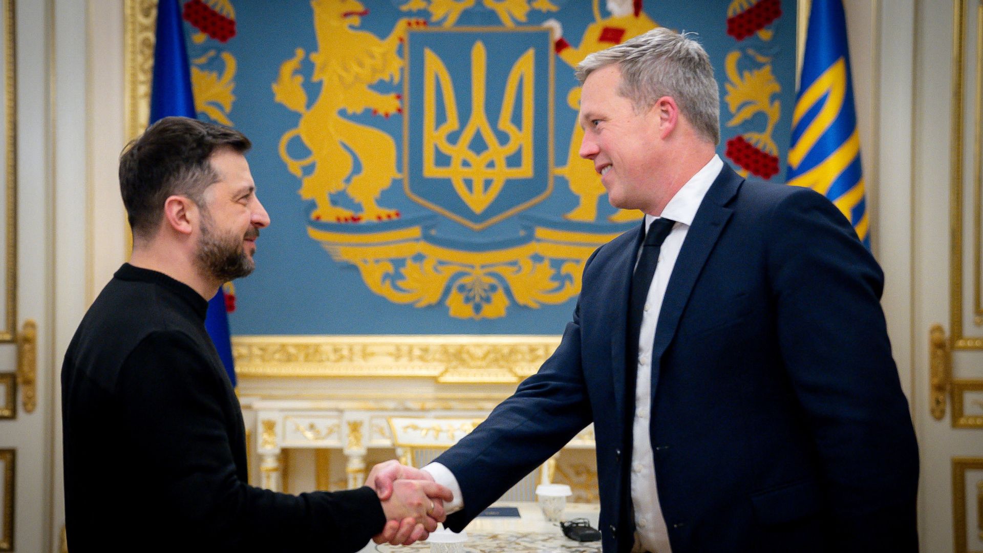 Ukraine's President Volodymyr Zelenskyy met US Army Secretary Daniel Driscoll in Kyiv last week. Now Driscoll is meeting Russian officials in Abu Dhabi. /Ukrainian Presidential Press Service/Handout via Reuters