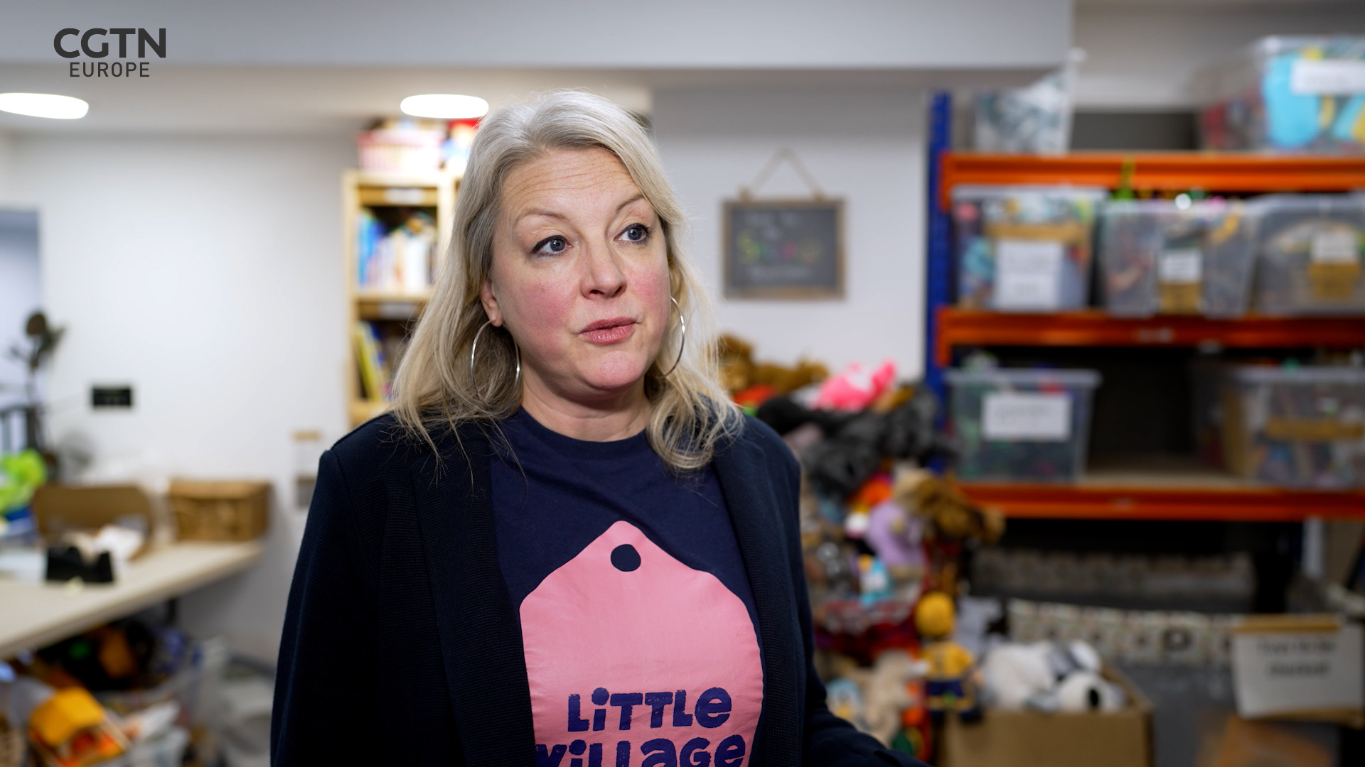 CEO of Little village and chair of the national Baby Bank Alliance, Sophie Livingstone, has said more needs to be done to combat poverty. /CGTN