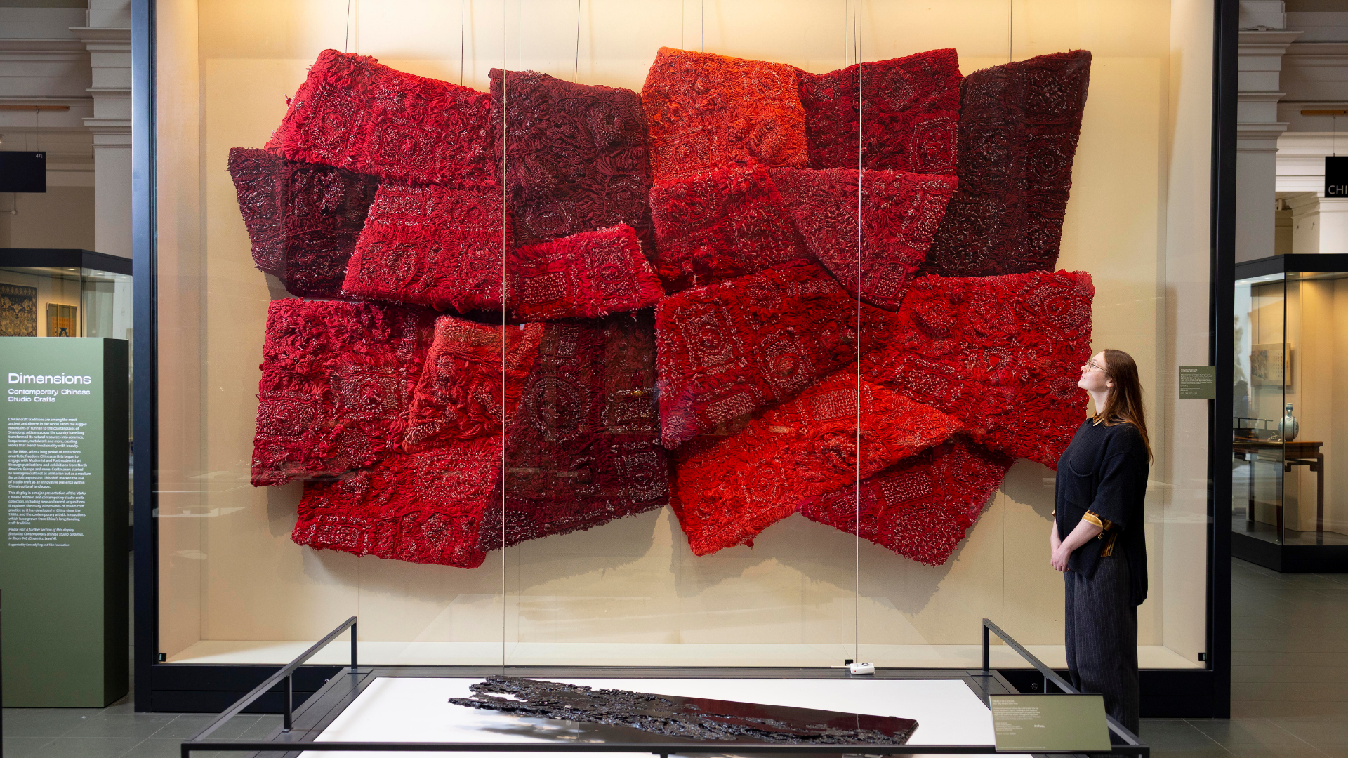 The textile sculpture She's Bestowed Love. /CGTN