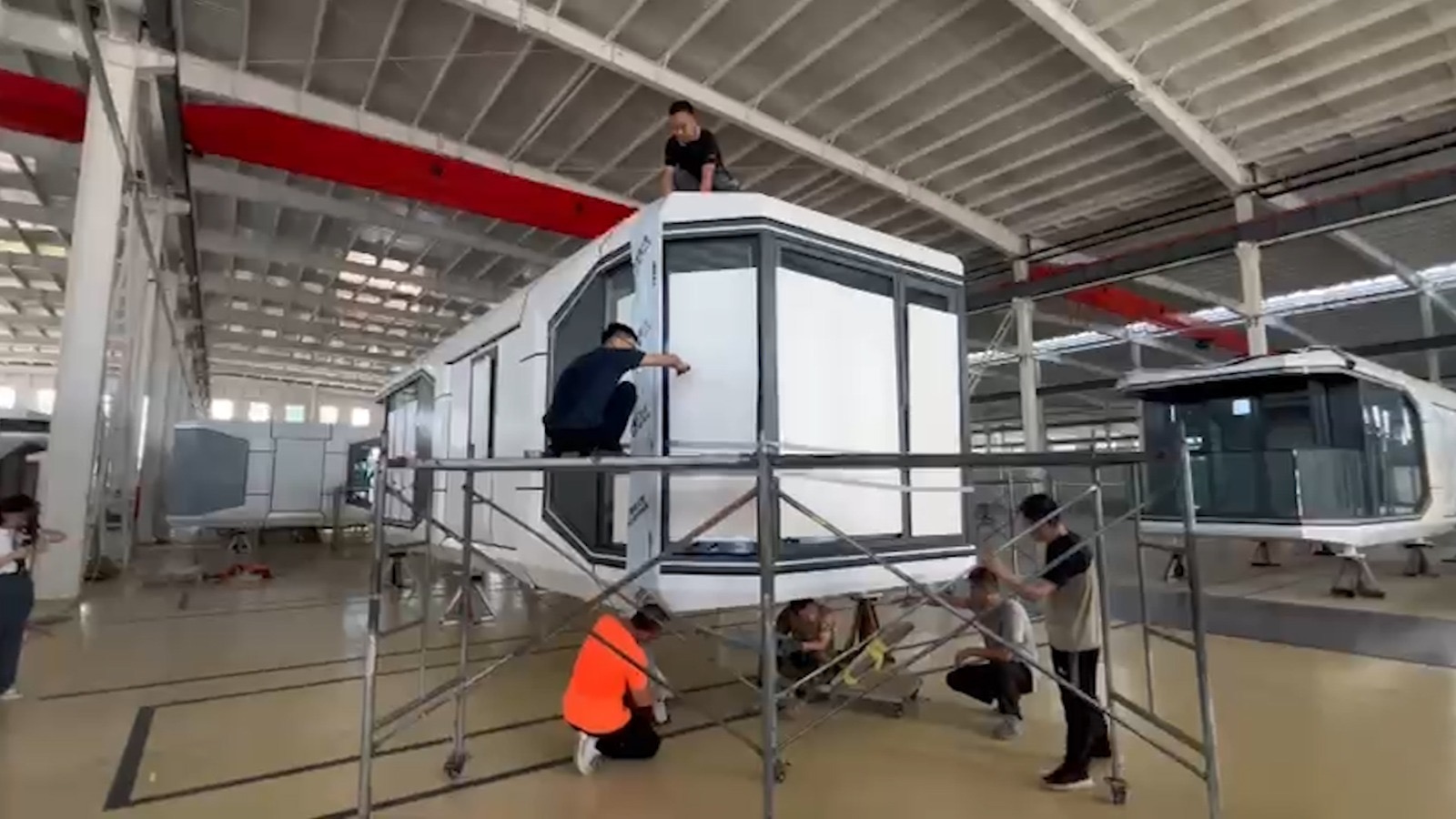 A Chinese-made capsule home ready for delivery in China. /Handout