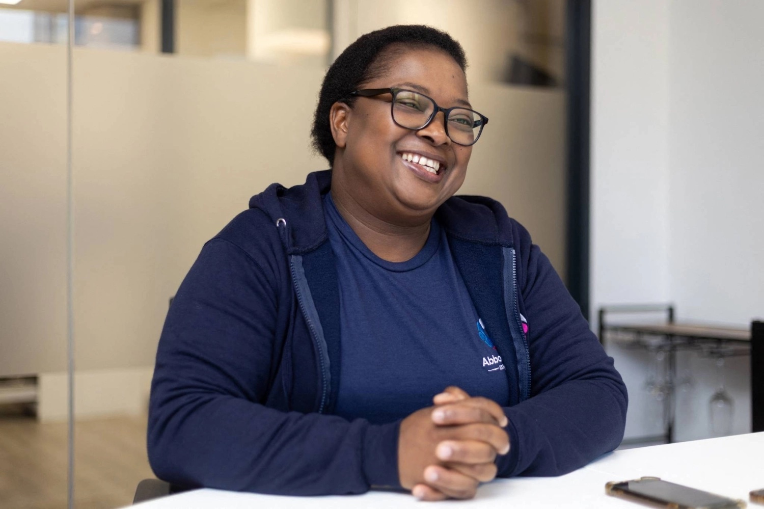 Judith Munyonga, from Zimbabwe, cares for patients with spinal cord injuries. /Henry Nicholls/AFP