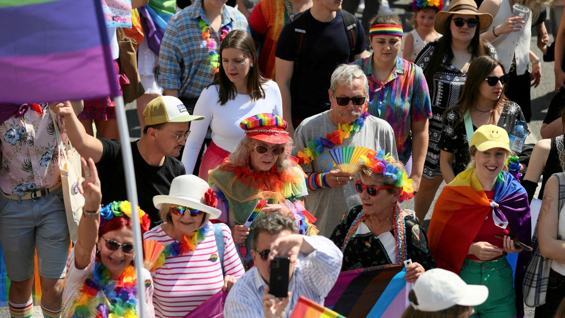 People attend an LGBT+ pride parade, known as the 'Equality March' in Warsaw last June 14. /Slawomir Kaminski/Agencja Wyborcza.pl
