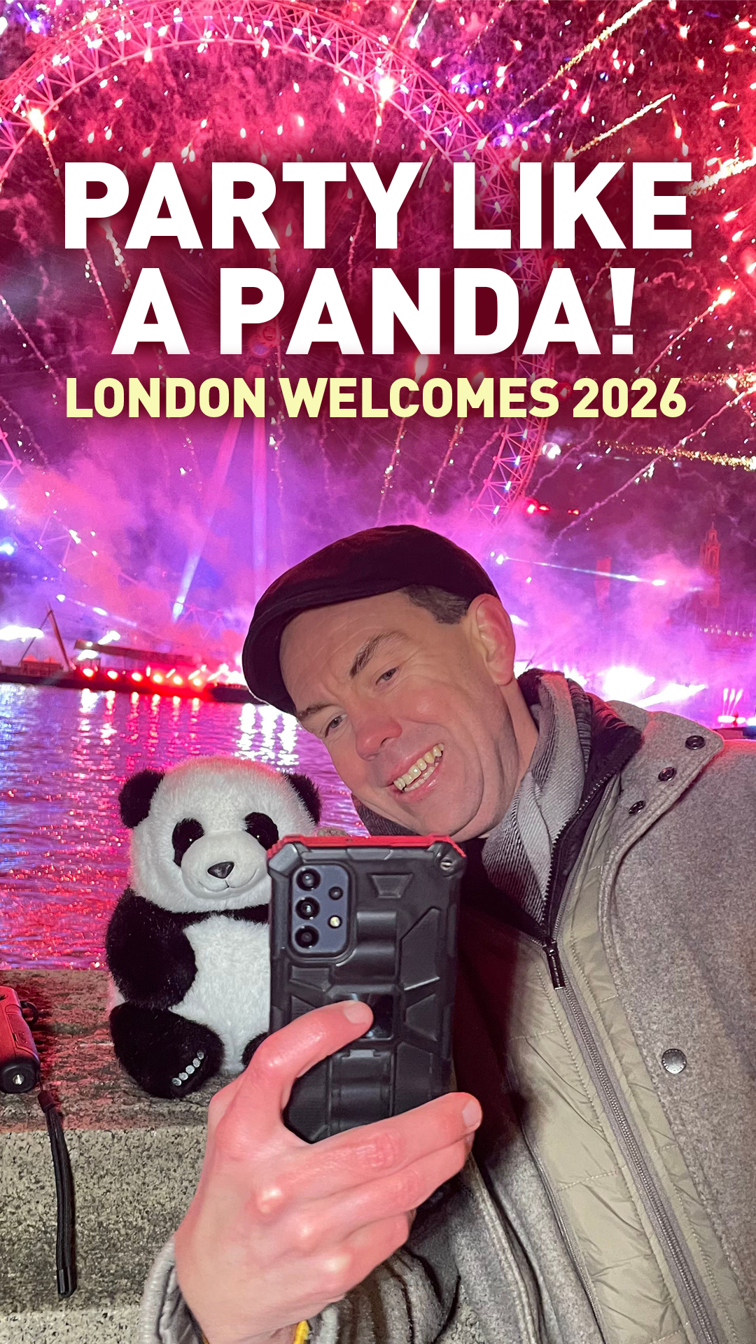 Party like a panda! London celebrates New Year