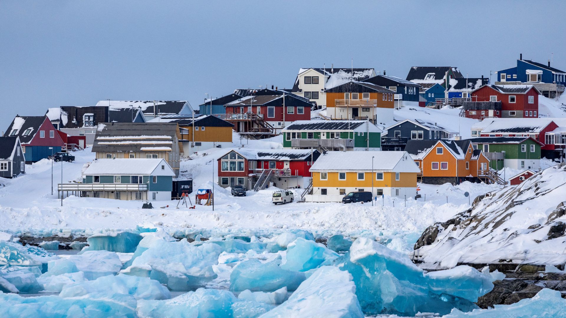 Homes in the Greenland capital Nuuk. /Odd Anderson/AFP