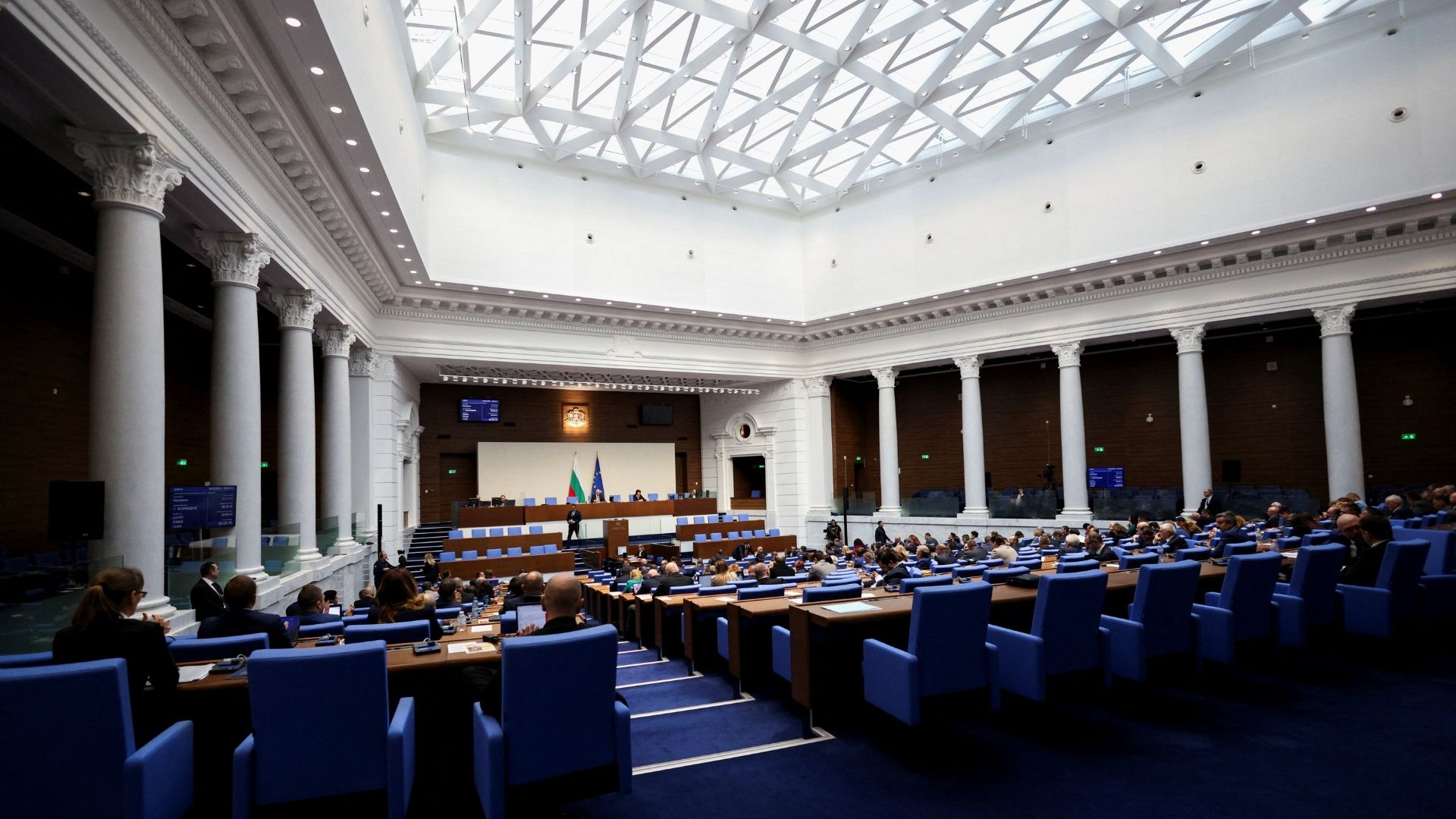 The Bulgarian parliament in Sofia. /Spasiyana Sergieva/Reuters
