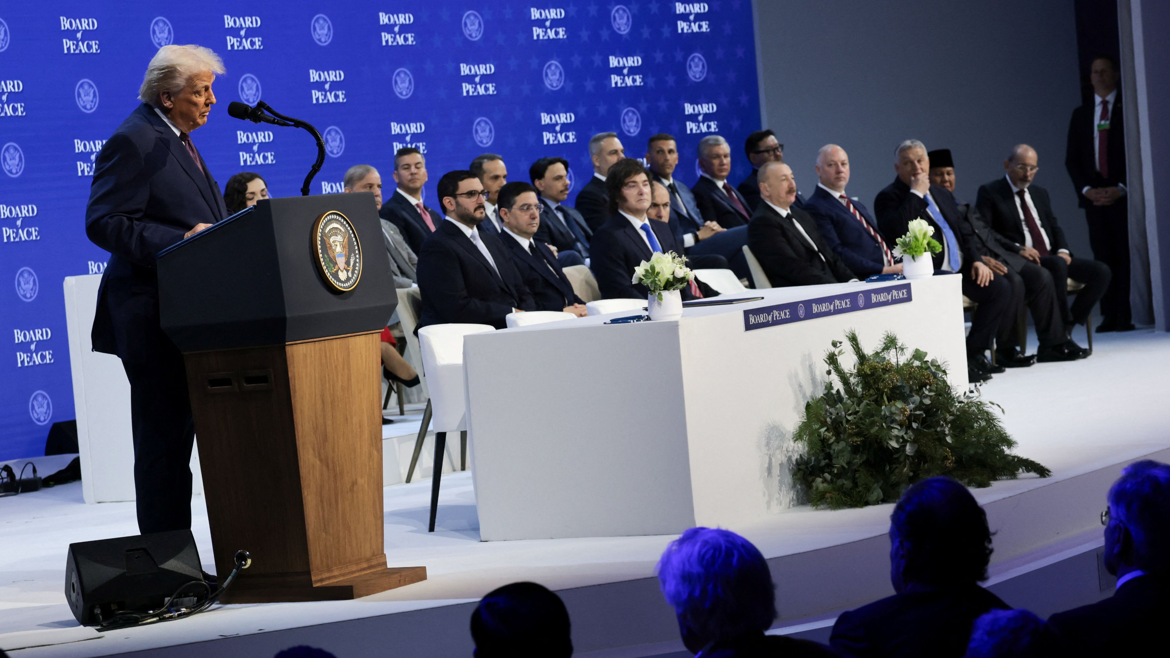 The US President unveils his Board of Peace initiative aimed at resolving global conflicts. /Jonathan Ernst/Reuters