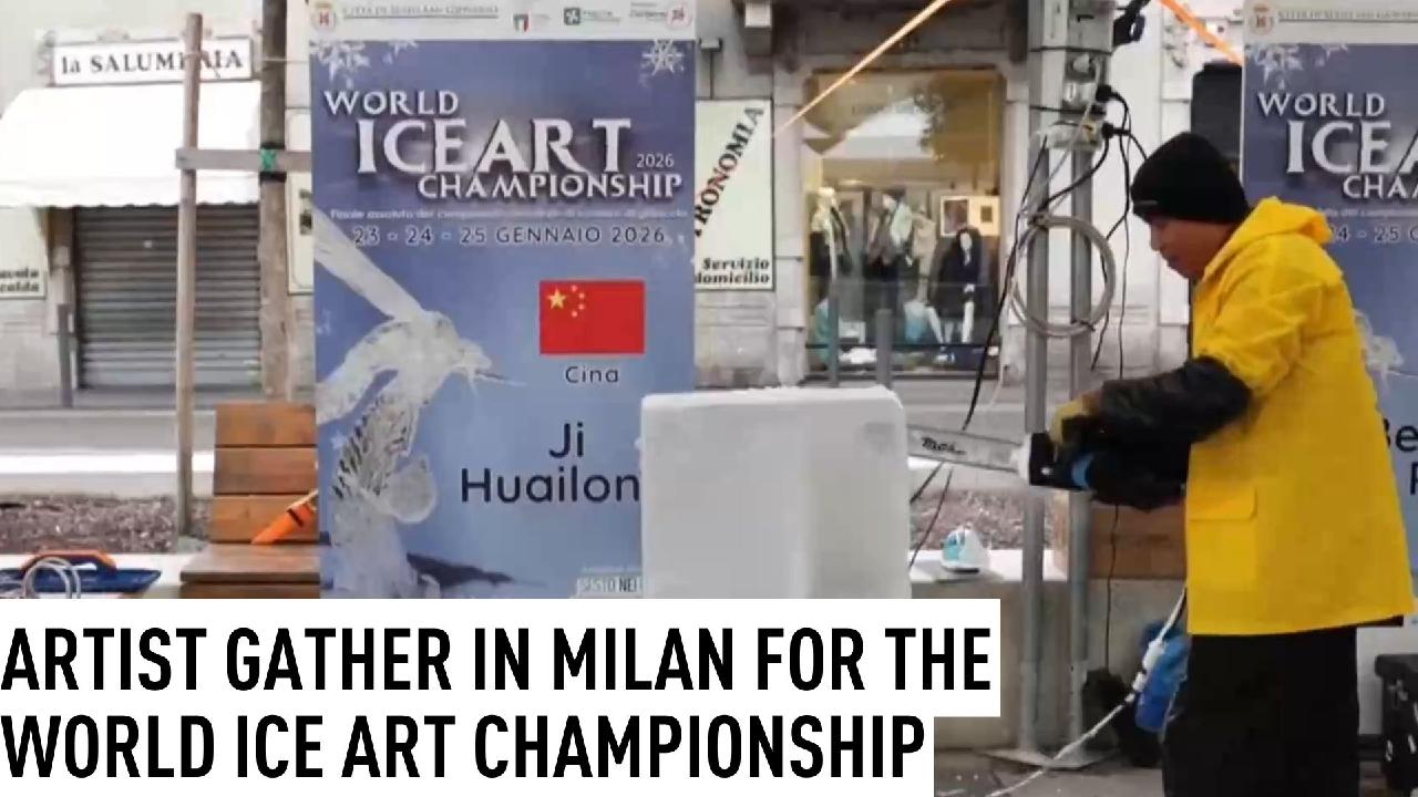World Ice Art Championship opens as Milano-Cortina 2026 preview