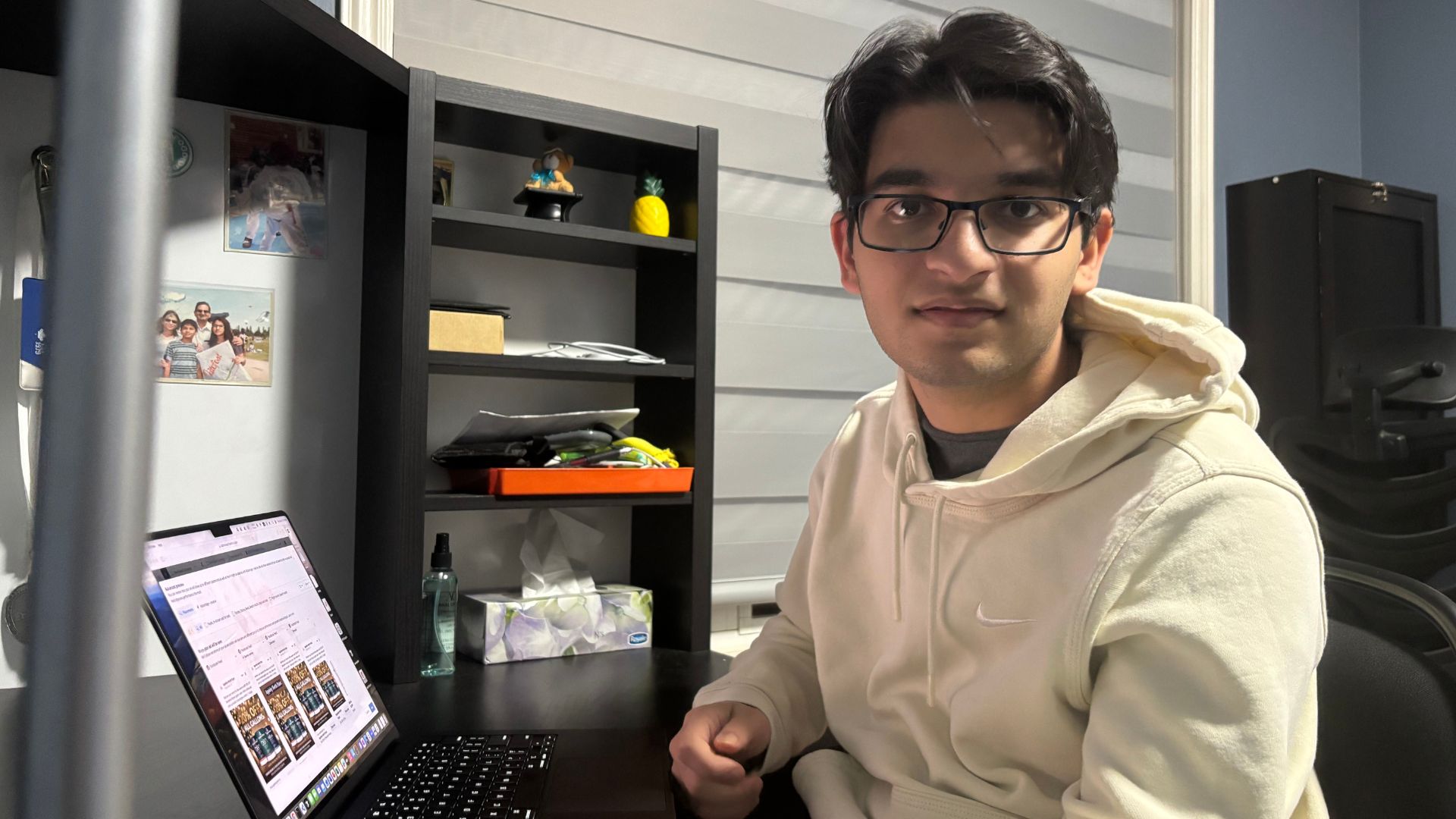 Aryan, a Canadian student living with obsessive compulsive disorder, says his experience using AI chatbots for mental health support worsened his symptoms and led him to abandon the technology. /Photo supplied by Aryan