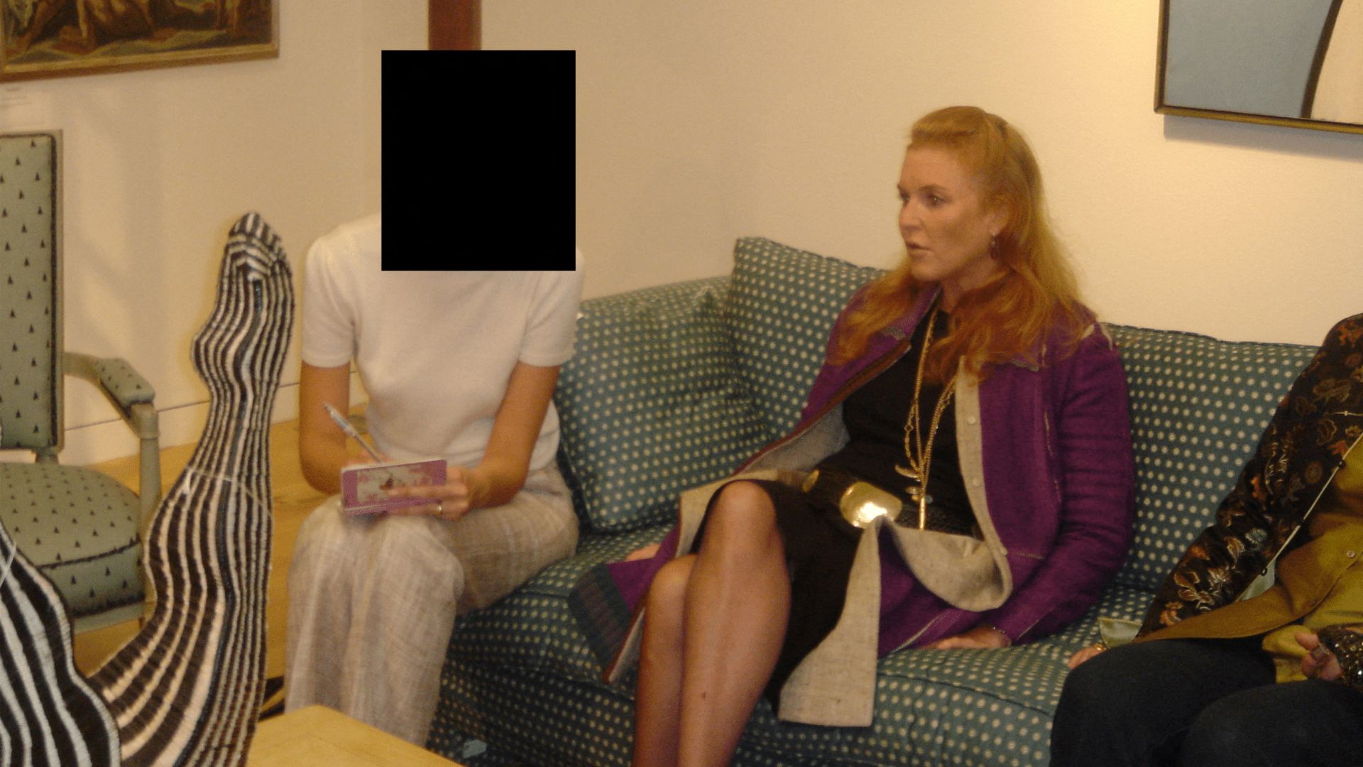 Sarah Ferguson, at the time Britain's Duchess of York, an an image released by the US Department of Justice on December 19. /US Justice Department/Handout via Reuters
