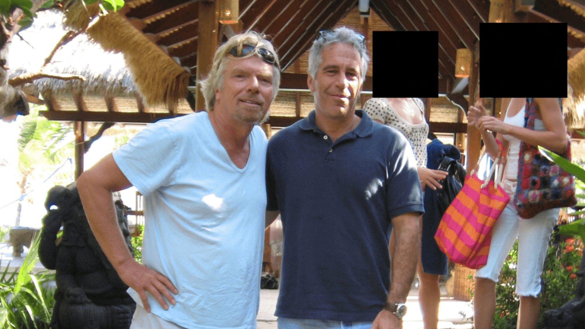 Jeffrey Epstein and Richard Branson in an image released by the Department of Justice in December 2025. /US Justice Department/Handout via Reuters
