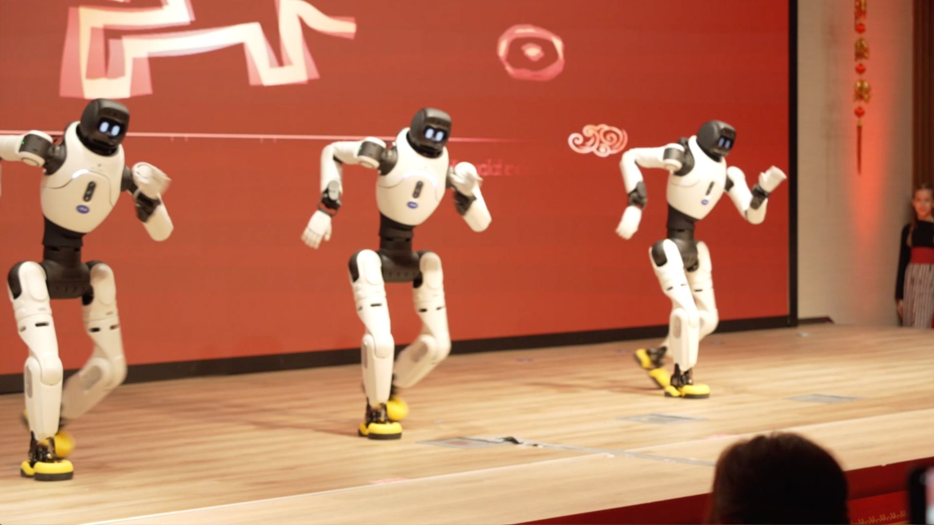 One of the evening's highlights was a performance by humanoid robots developed by the Chinese company Agibot. /CGTN