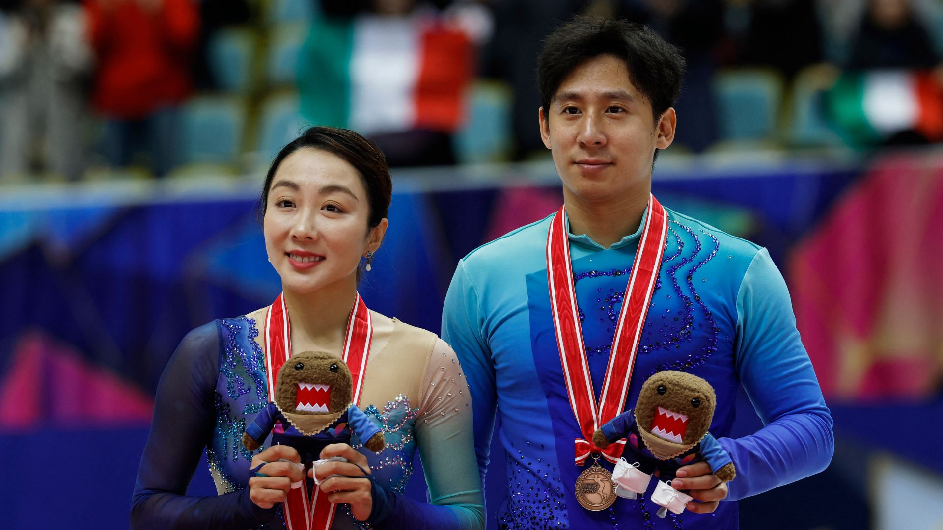 Reigning Olympic champions Sui Wenjing and Han Cong coming out of retirement to defend their title in the pairs discipline. /Kim Kyung-Hoon/Reuters
