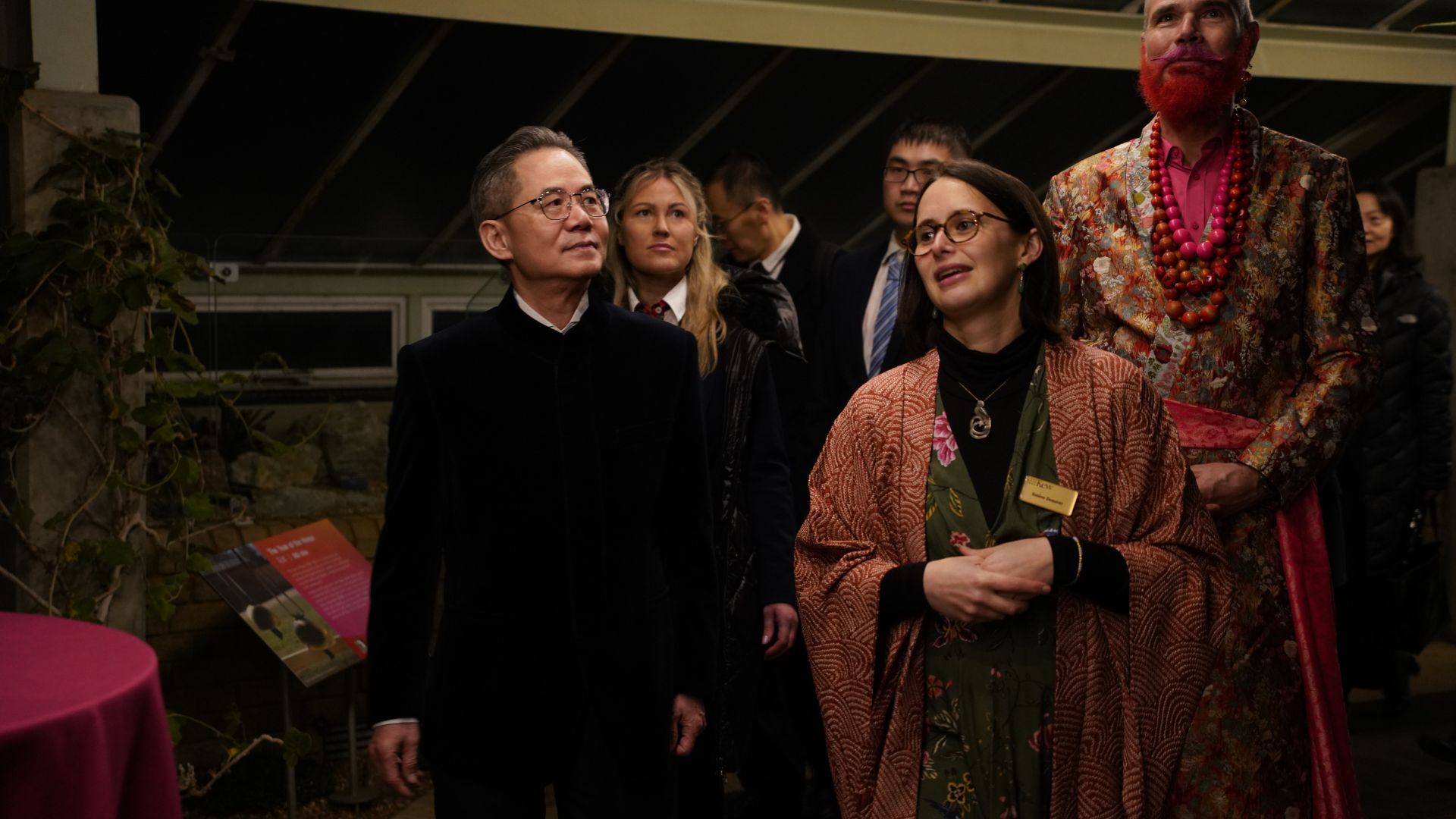 Chinese Ambassador to the UK Zheng Zeguang at the Orchid Festival. /CGTN Europe