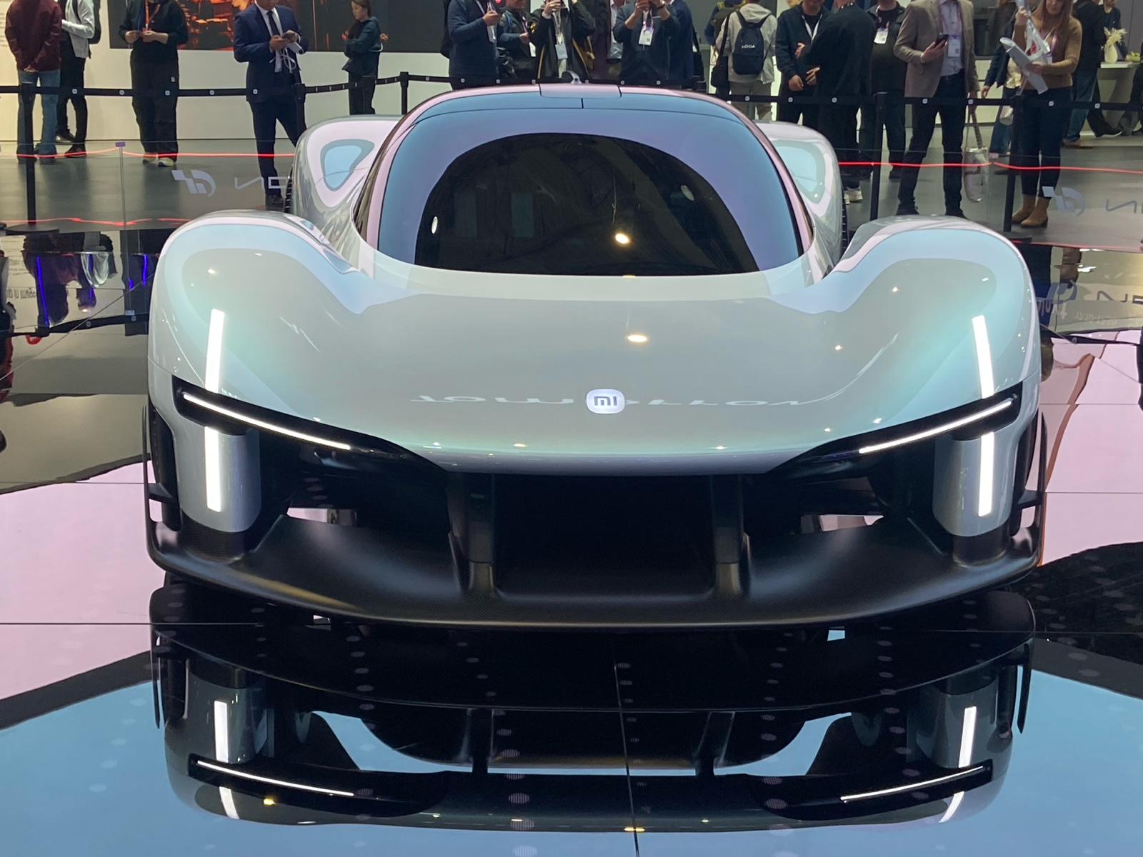 Xiaomi's new Vision GT electric hypercar on show was launched globally at the Mobile World Congress 2026 in Barcelona, a car designed for the Gran Turismo blockbuster video game. /CGTN