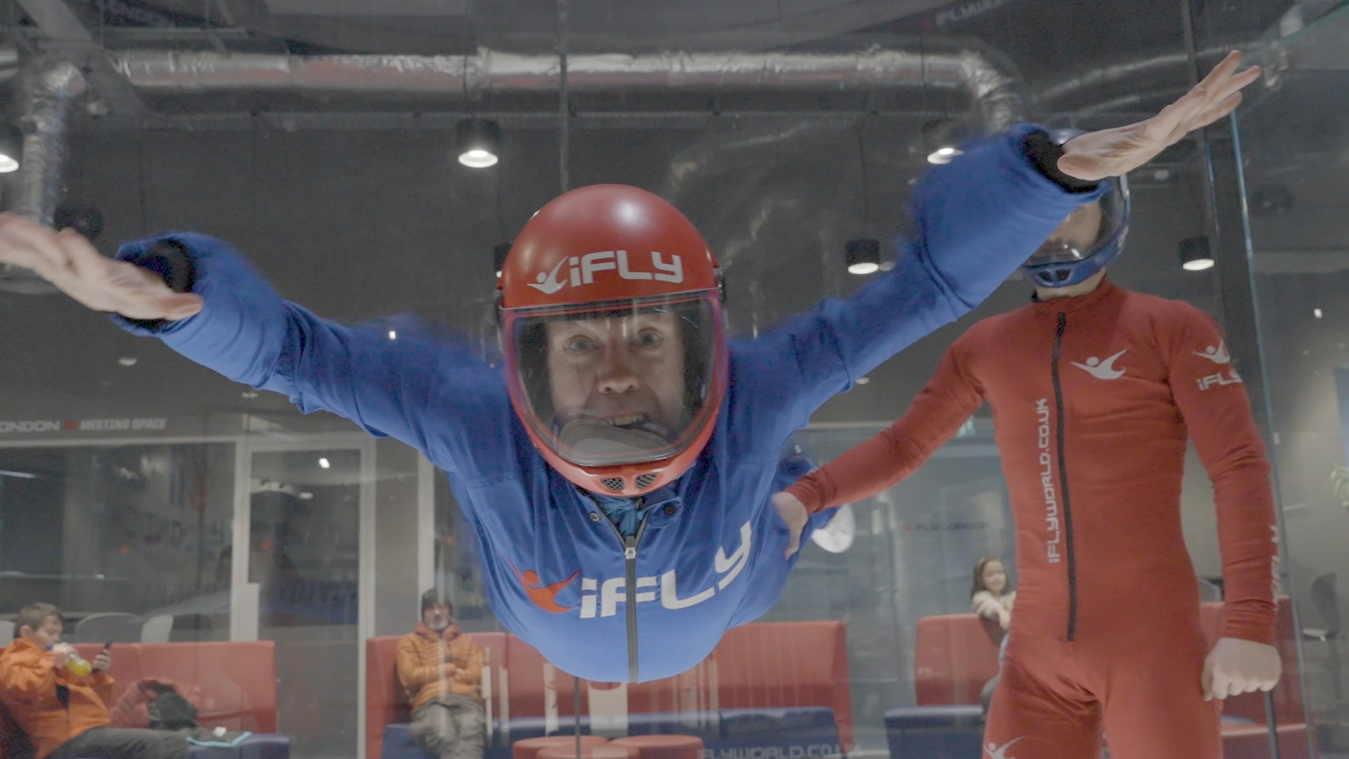 After testing himself in a 200 km/h wind, CGTN's Michael Marillier gave up his dreams of being a wind turbine. /CGTN