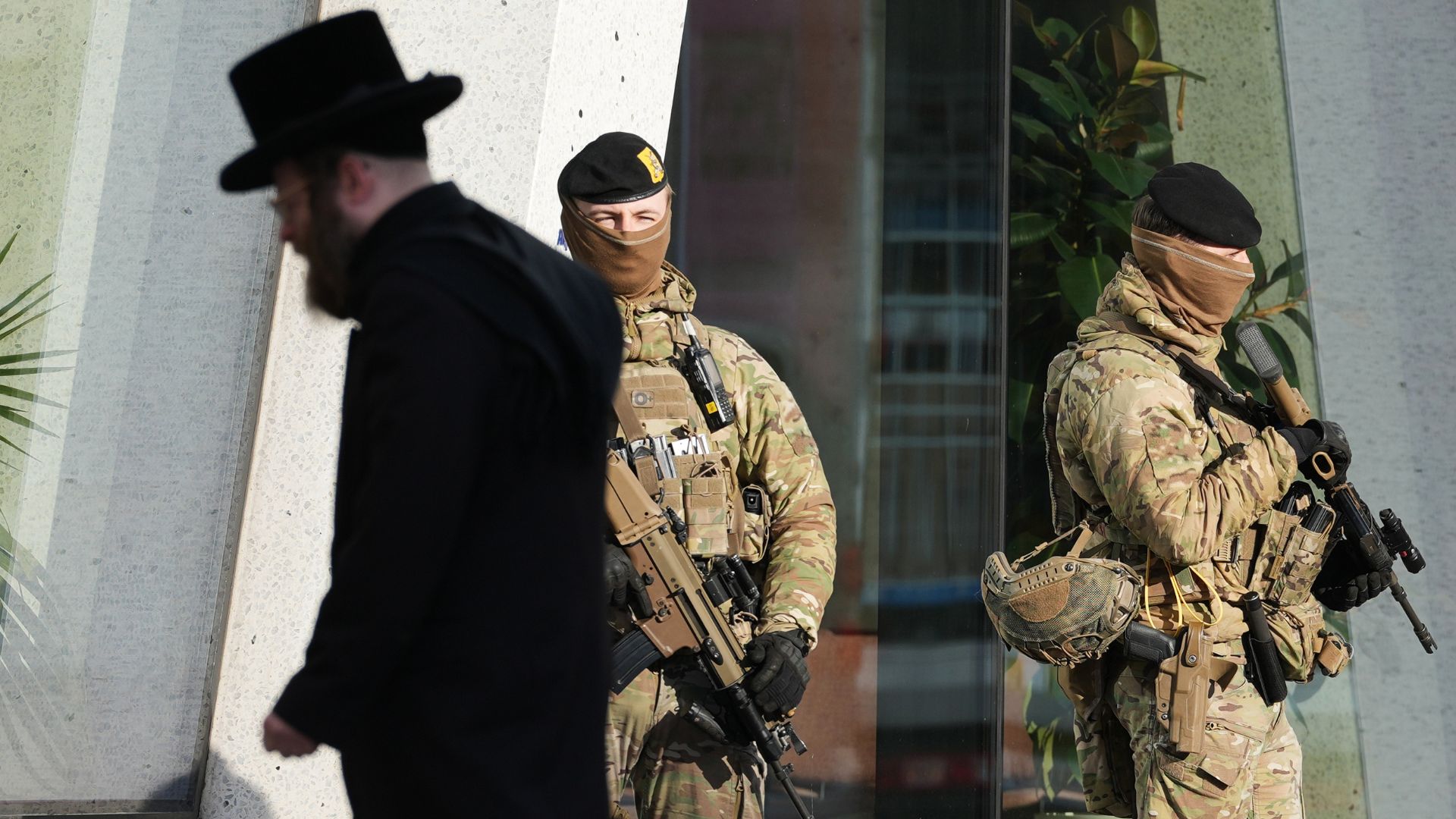 Soldiers were deployed on the streets of leading Belgian cities to bolster security for the Jewish ​community, after what officials said were antisemitic attacks in ‌Belgium and the Netherlands. /AP Photo/Virginia Mayo
