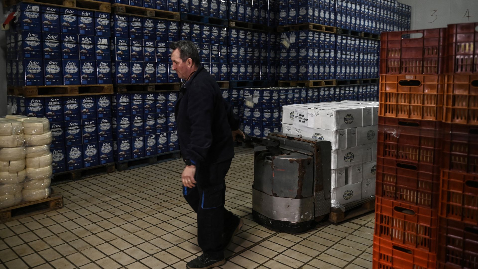 Thessaly accounts for over 50% of Greece's total exports. /Sakis Mitrolidis/AFP
