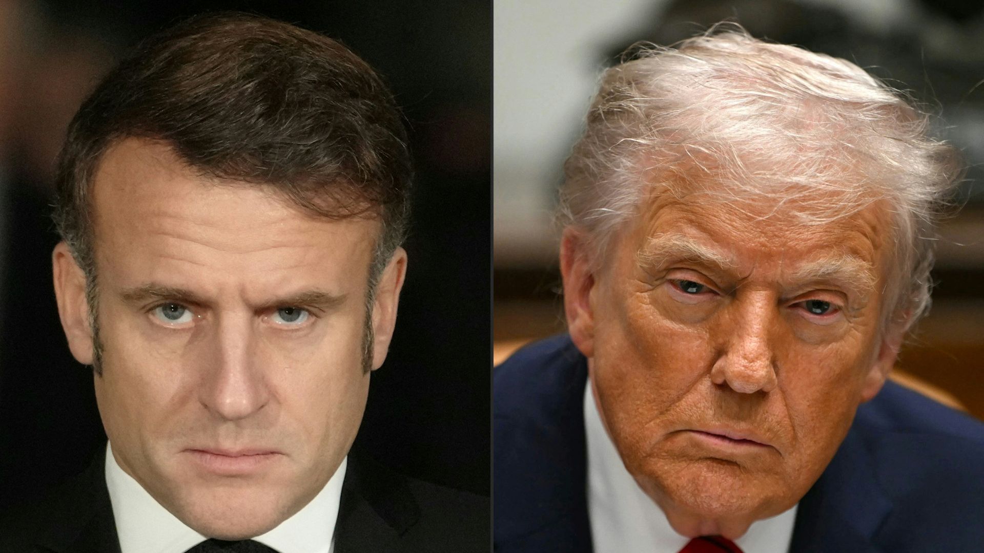 France's President Emmanuel Macron appeared to hit back at US President Donald Trump's comments over the Strait of Hormuz and NATO. /Andrew Caballero-Reynold, Thibault Camus /AFP
