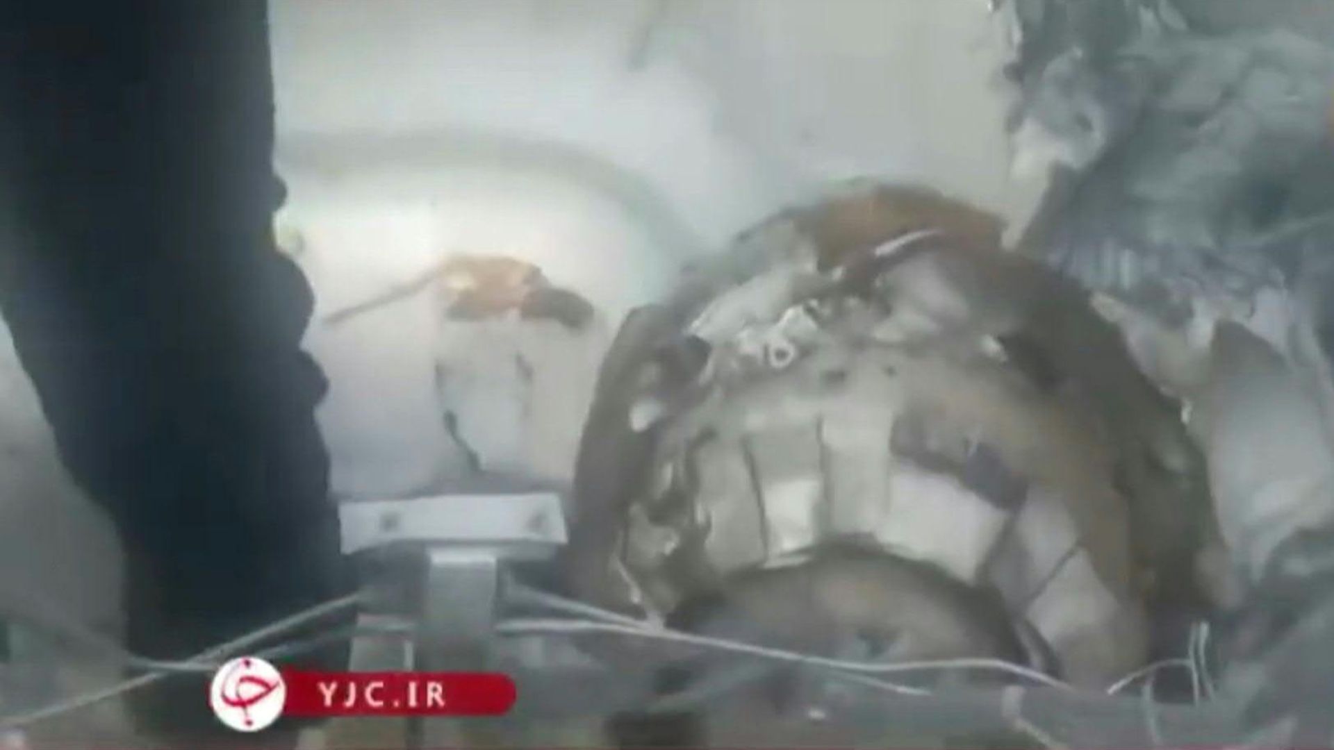 Iranian TV aired footage said to be of the downed jet. /AFP