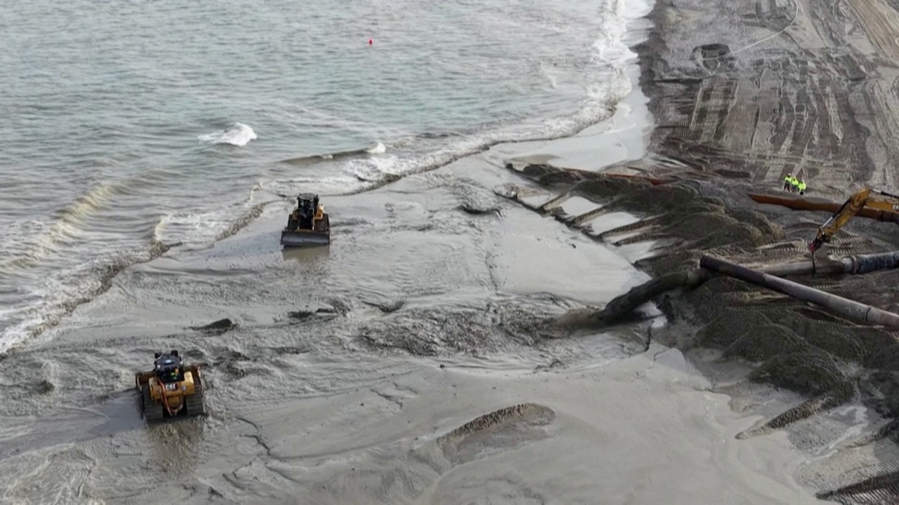 The severity of winter erosion has reached an intensity at which 'we will start to lose beaches in the next 10 years,' a 2024 report warned. /AFP