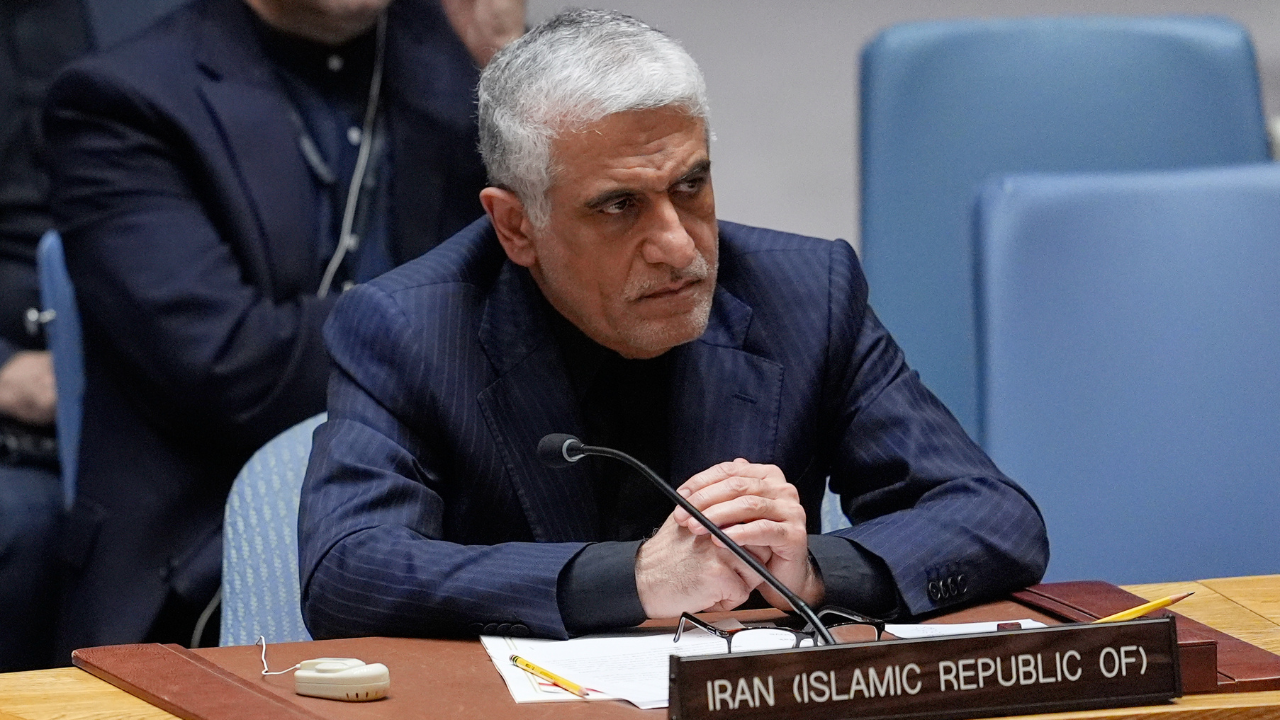 Iranian Ambassador to the United Nations Amir-Saeid Iravani attends a Security Council meeting at United Nations headquarters, Wednesday, March 11, 2026. /AP Photo/Seth Wenig