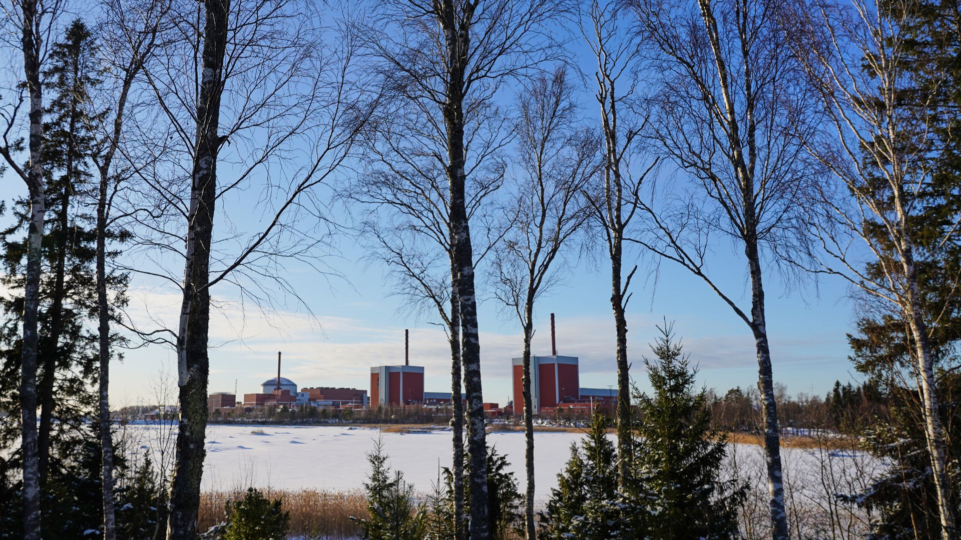 Olkiluoto Nuclear Power Plant seen on the island of Olkiluoto, Finland. /James Brooks/AP
