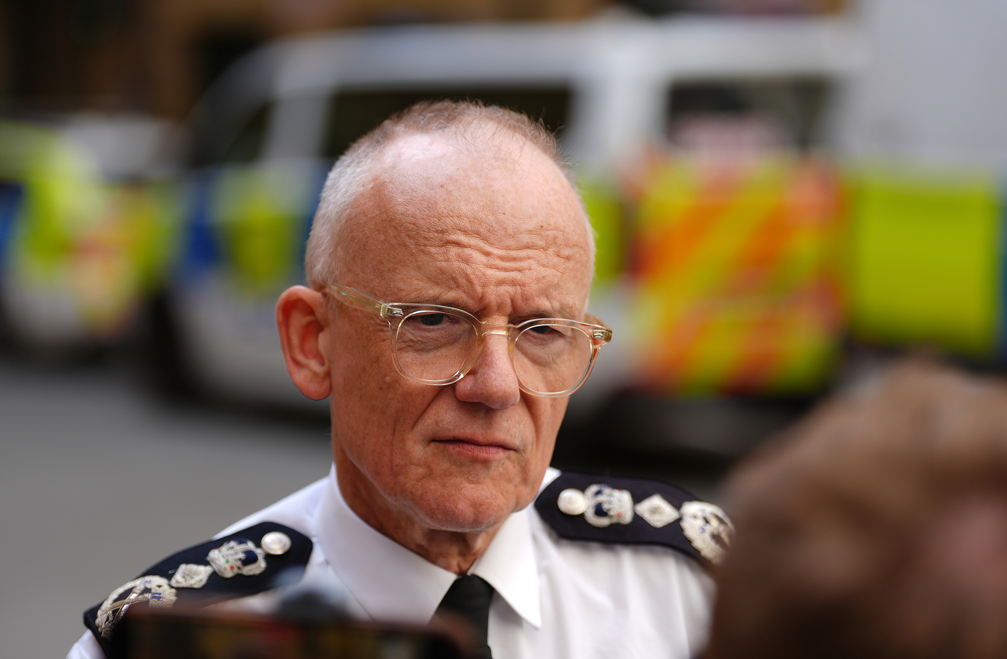 Metropolitan Police Commissioner Sir Mark Rowley made a statement outside the Charing Cross Police Station following the High Court's dismissal of a lawsuit against the Met for its use of real-time facial recognition technology. /CFP