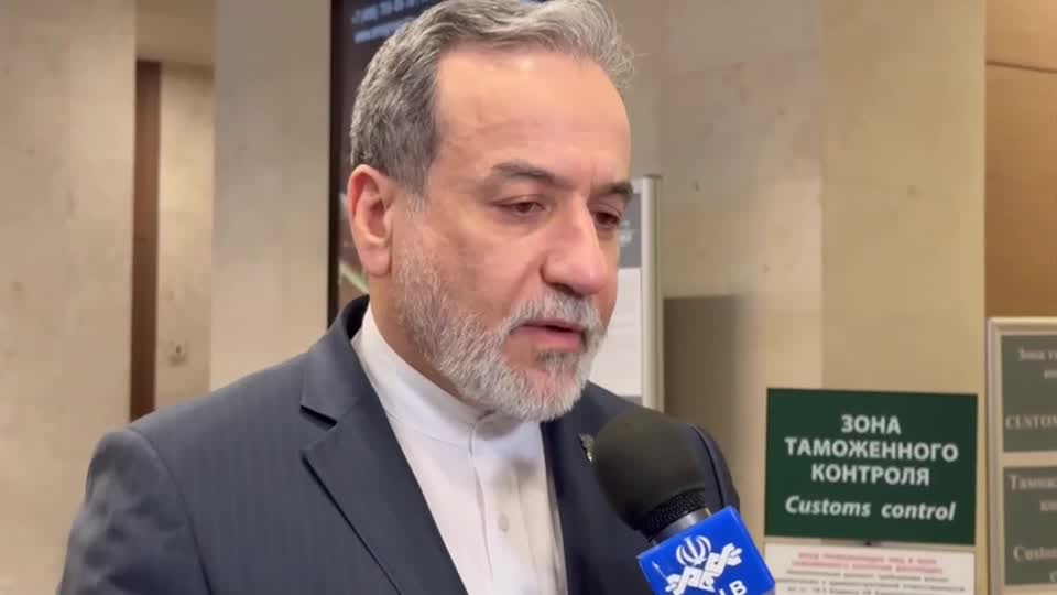 The Iranian foreign minister is in Moscow to meet President Putin. /Abbas Araghchi/Telegram

