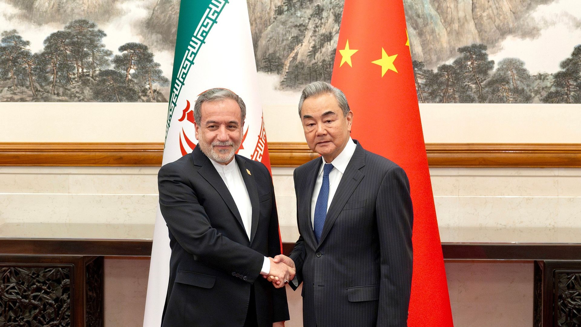 Wang Yi, member of the Political Bureau of the CPC Central Committee and Foreign Minister, held talks with Iranian Foreign Minister Abbas Araghchi in Beijing. /Xinhua