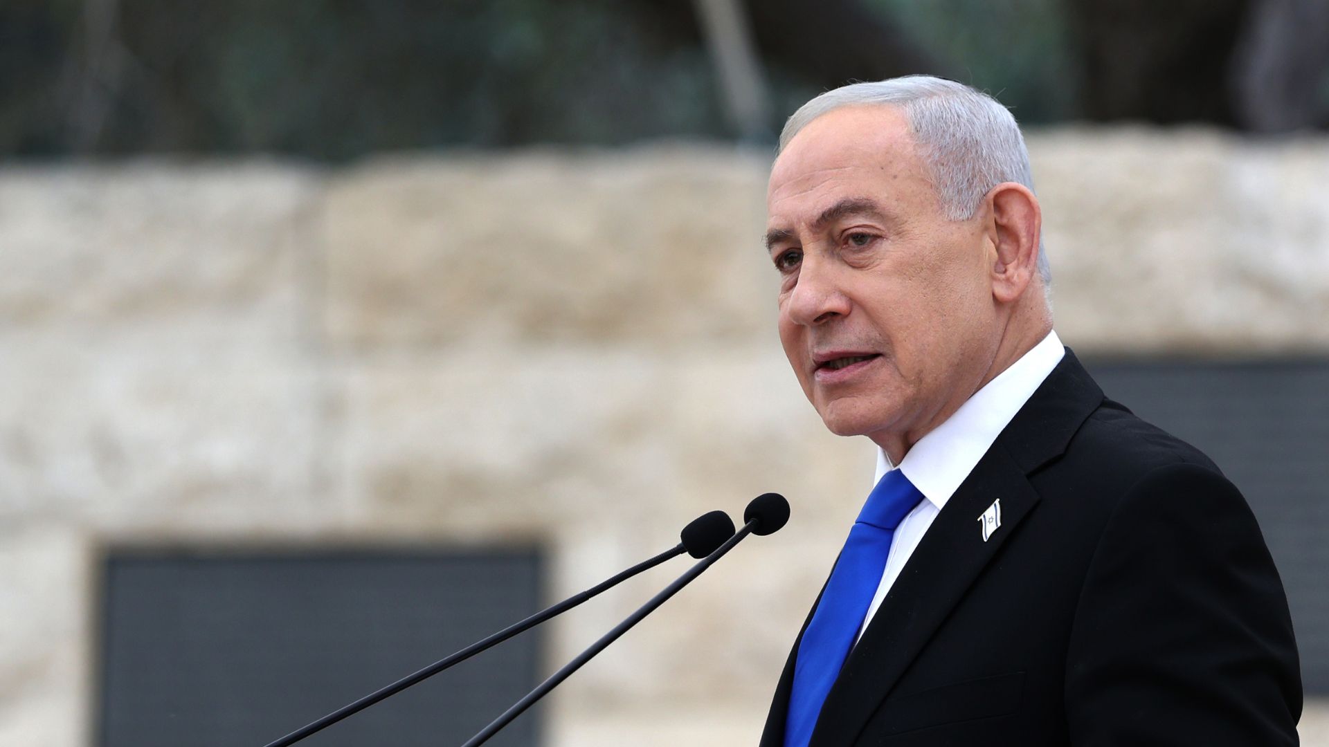 Israel's Prime Minister Benjamin Netanyahu faces losing his parliamentary majority in the forthcoming elections, according to most projections. /Ilia Yefimovich/Pool
