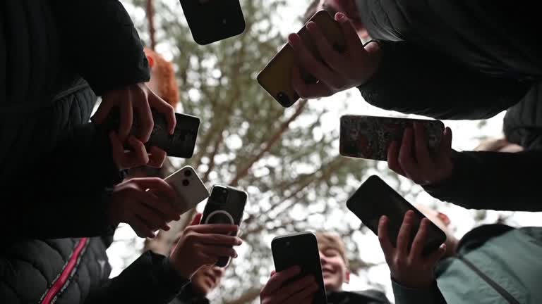 Different European countries have different attitudes to phones in schools. /Reuters
