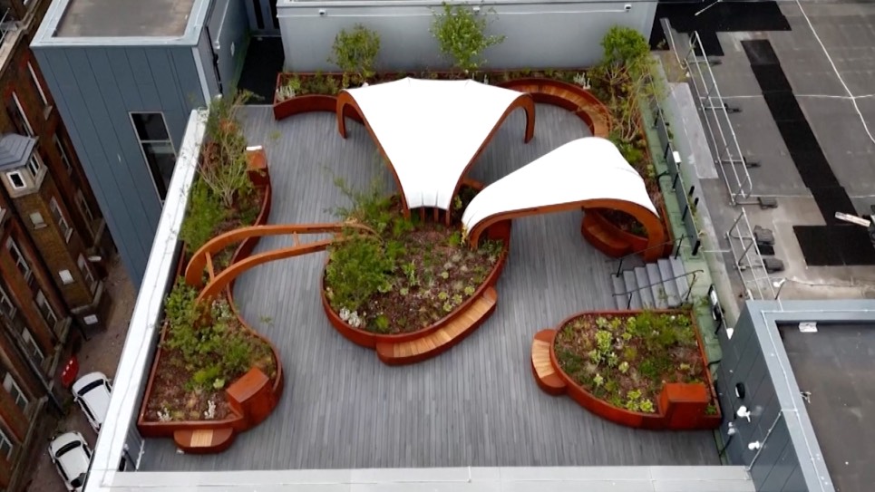 The low-maintenance garden has been designed to encourage active engagement rather than passive observation. /Reuters