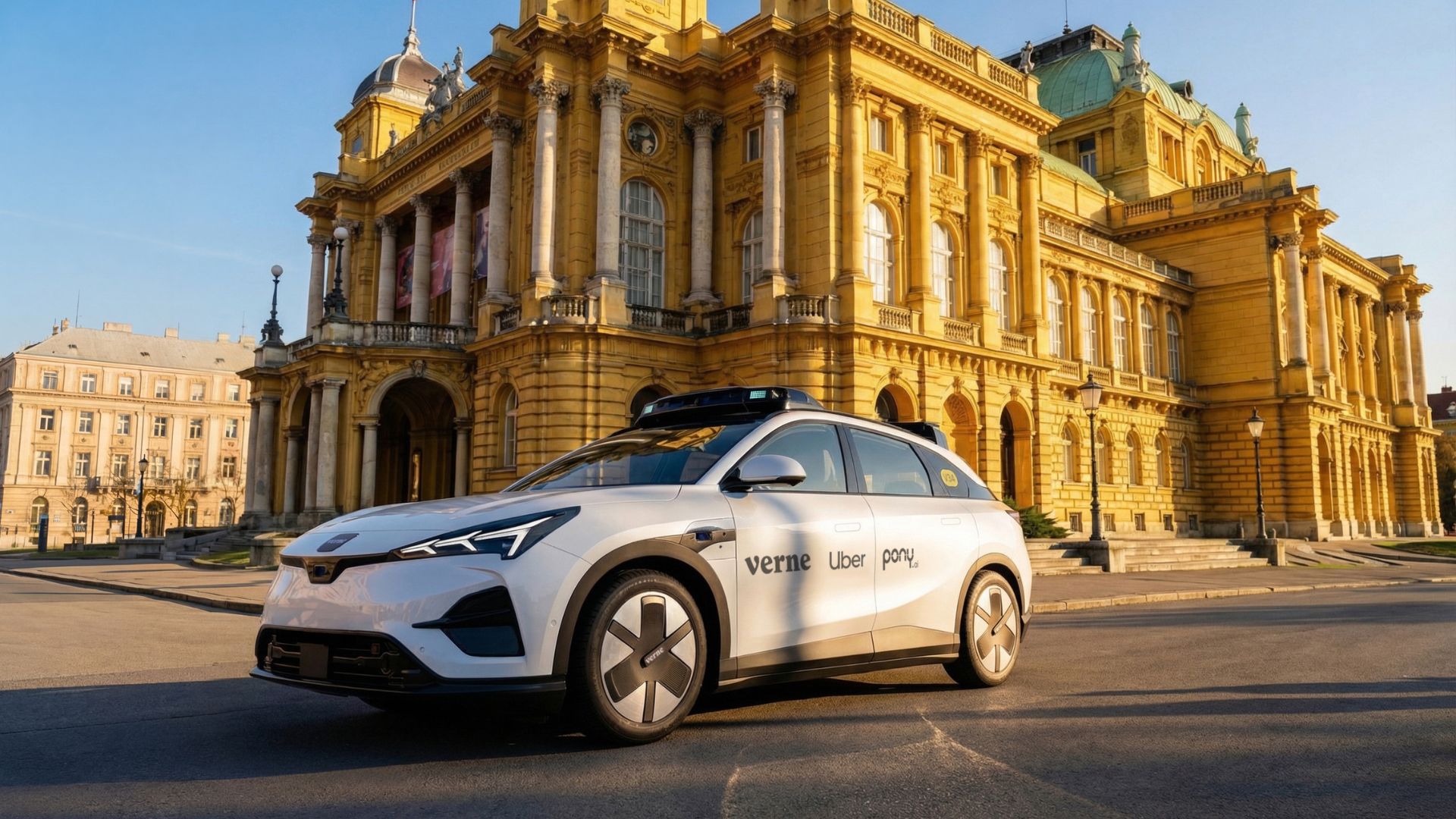 Passengers in Zagreb can book and pay for Pony.ai-powered autonomous rides through the Verne app. /AP