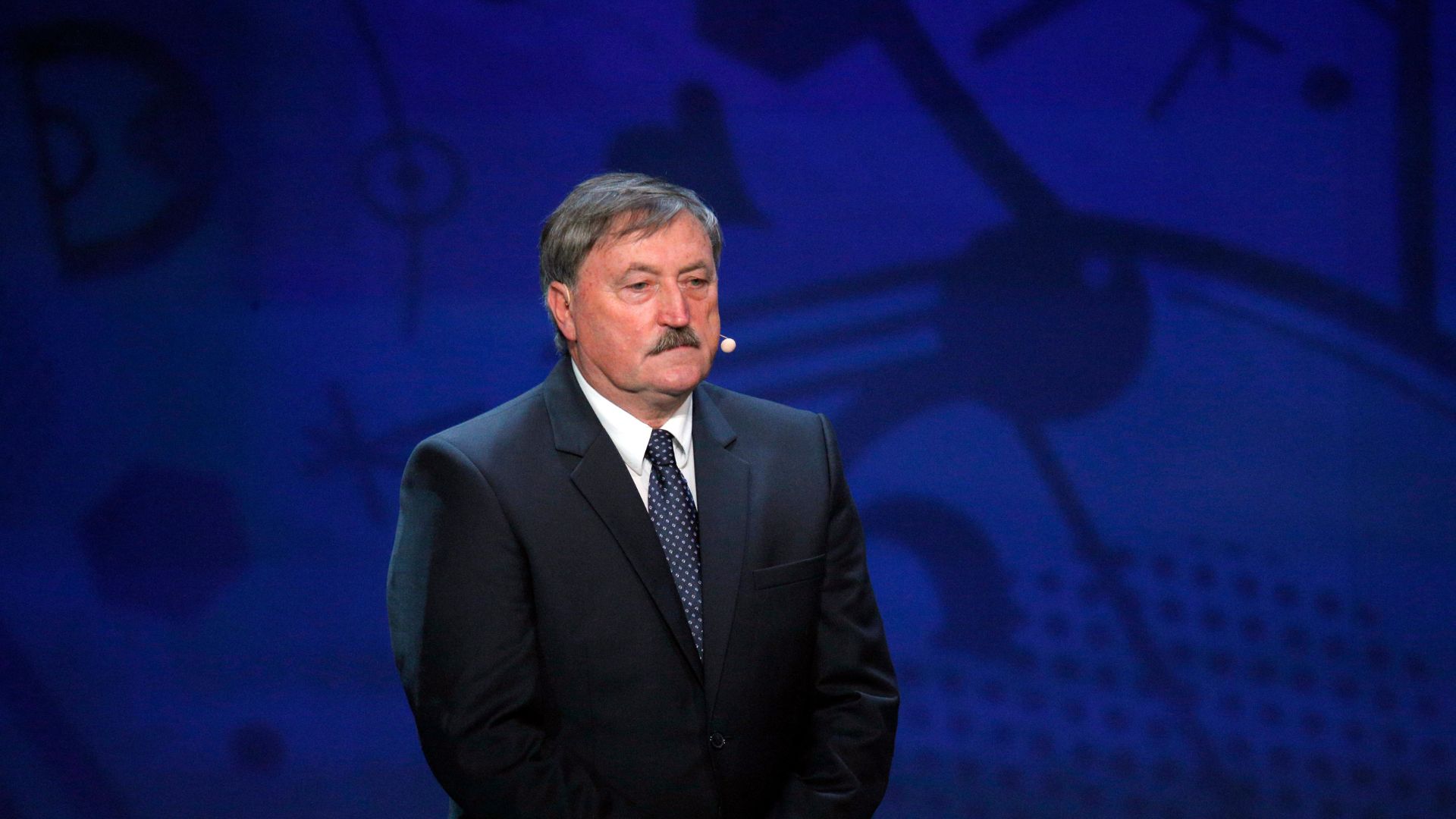 Pictured in 2015, Antonin Panenka has presumably still never had to buy his own drinks in his home country. /Christophe Ena/AP Photo
