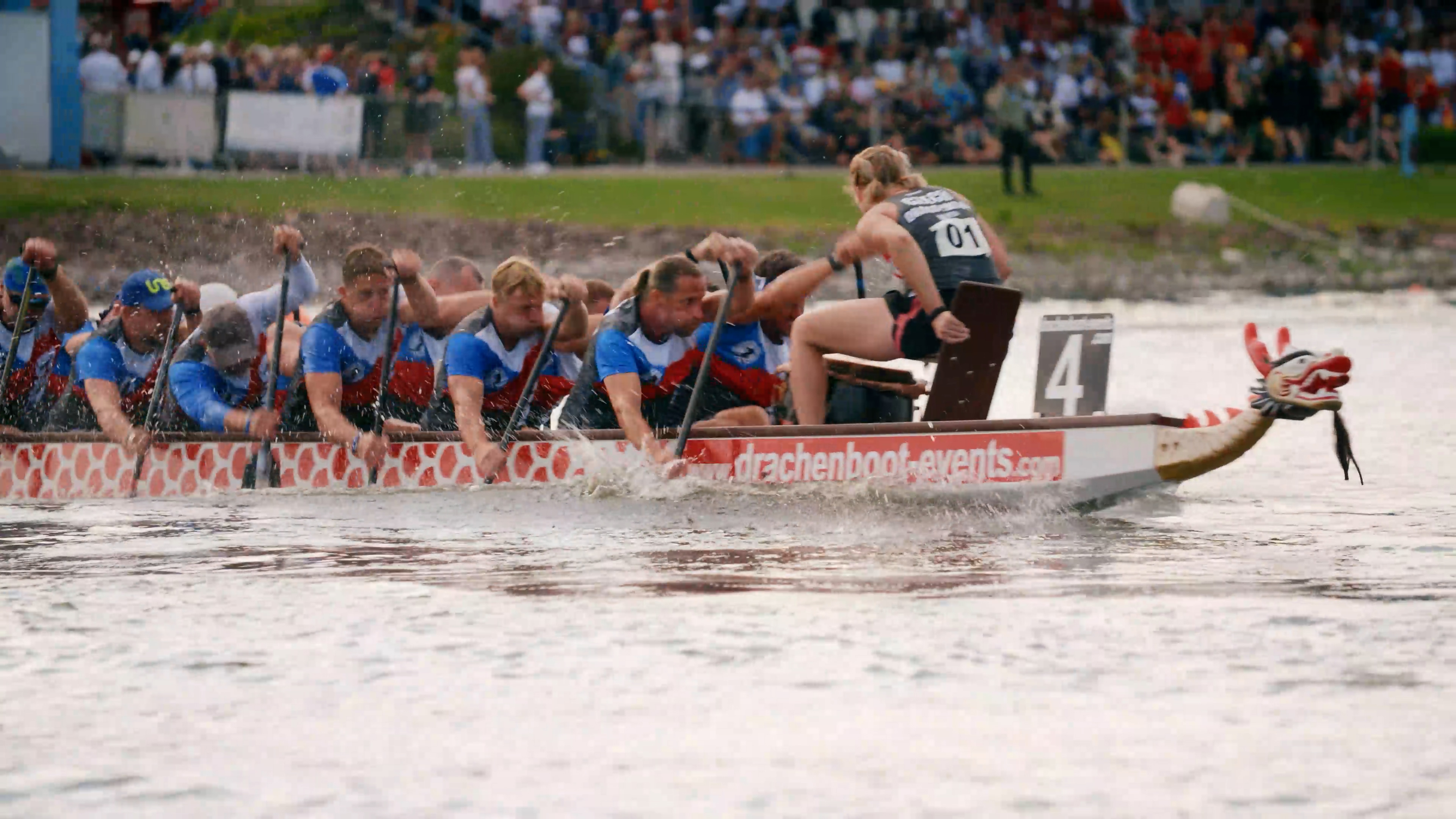 Dragon boat racing at the World Championships in Brandenburg, Germany.