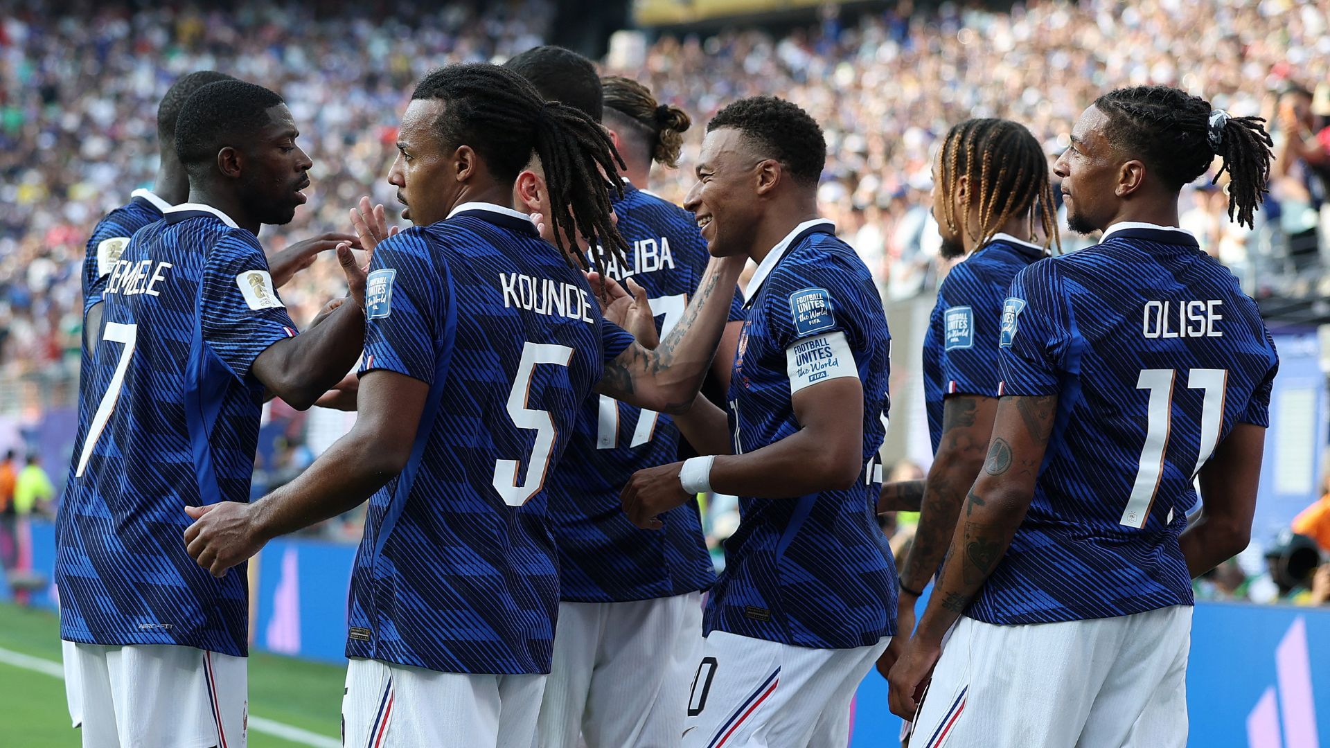The French squad is only a fraction of the French-born players at the tournament. /Al Bello/Getty Images via AFP