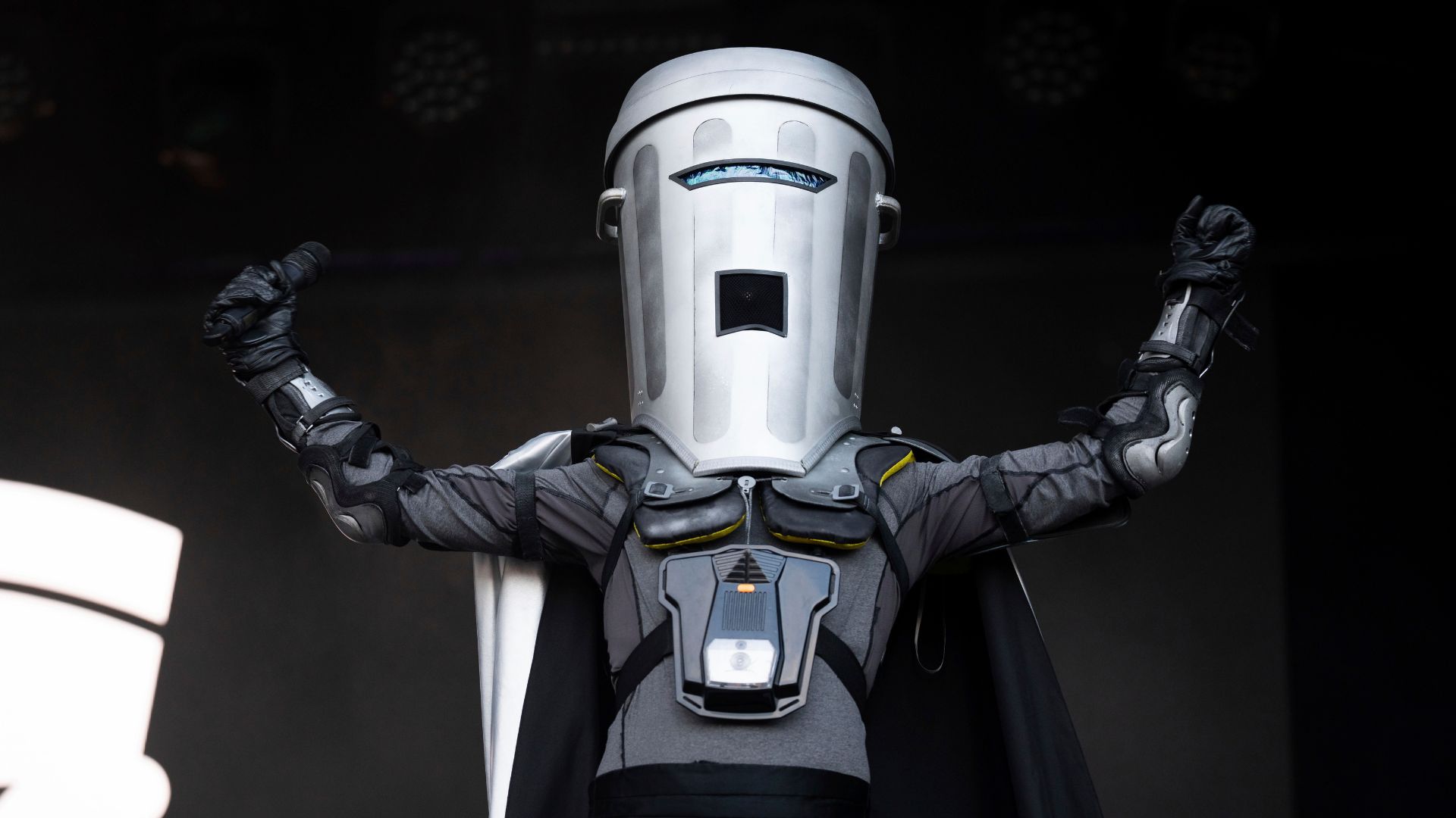 The man behind the mask: Jonathan David Harvey, also known as Count Binface, is a British comedian and novelty candidate. His alternative persona has become a familiar face on the British election circuit. / AP.