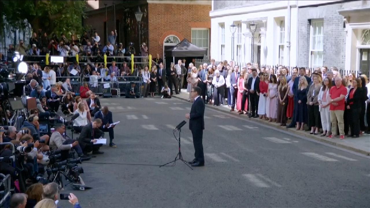 Watching history unfold on Downing Street as the UK changes its PM