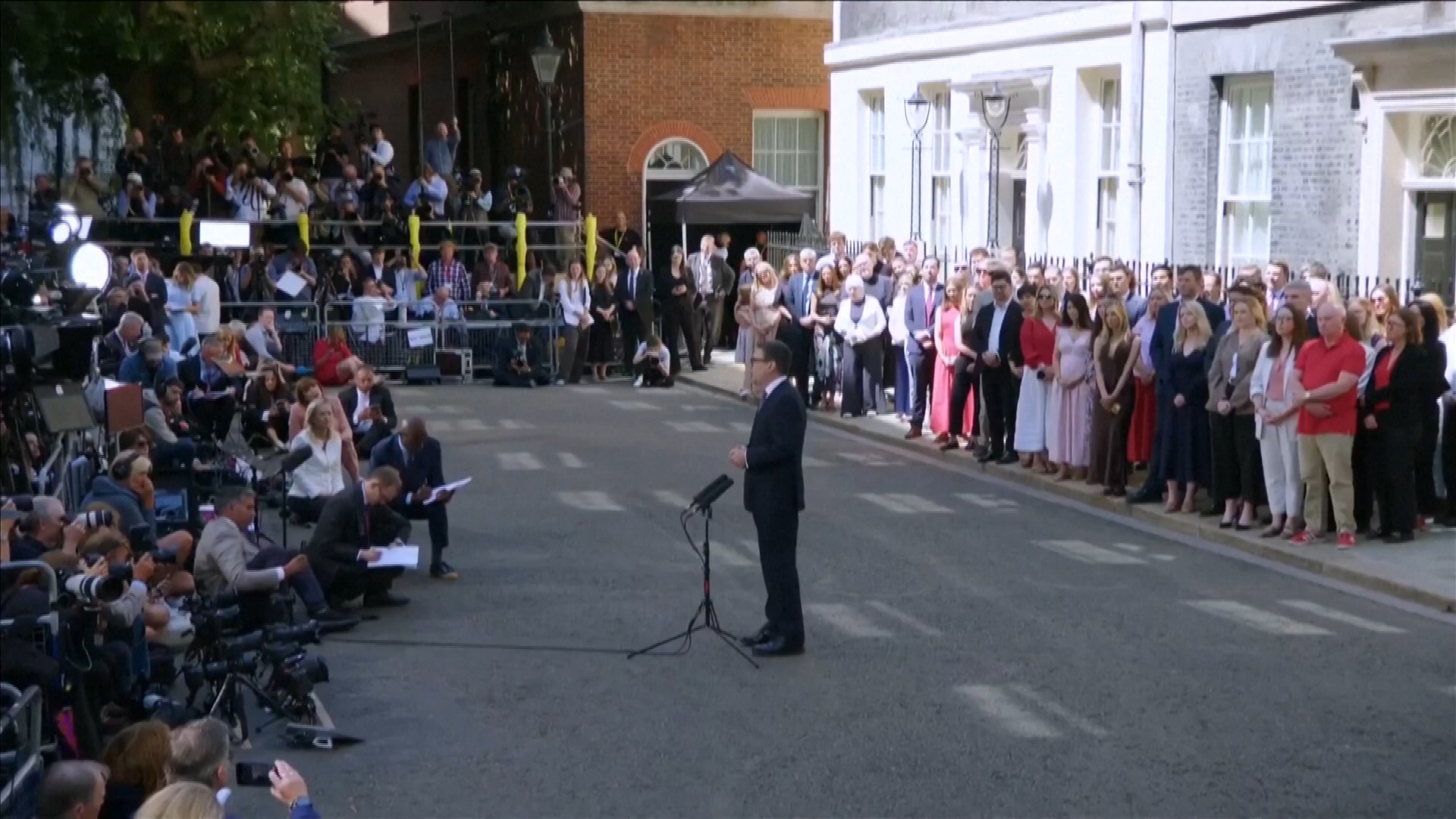 Watching history unfold on Downing Street as the UK changes its PM