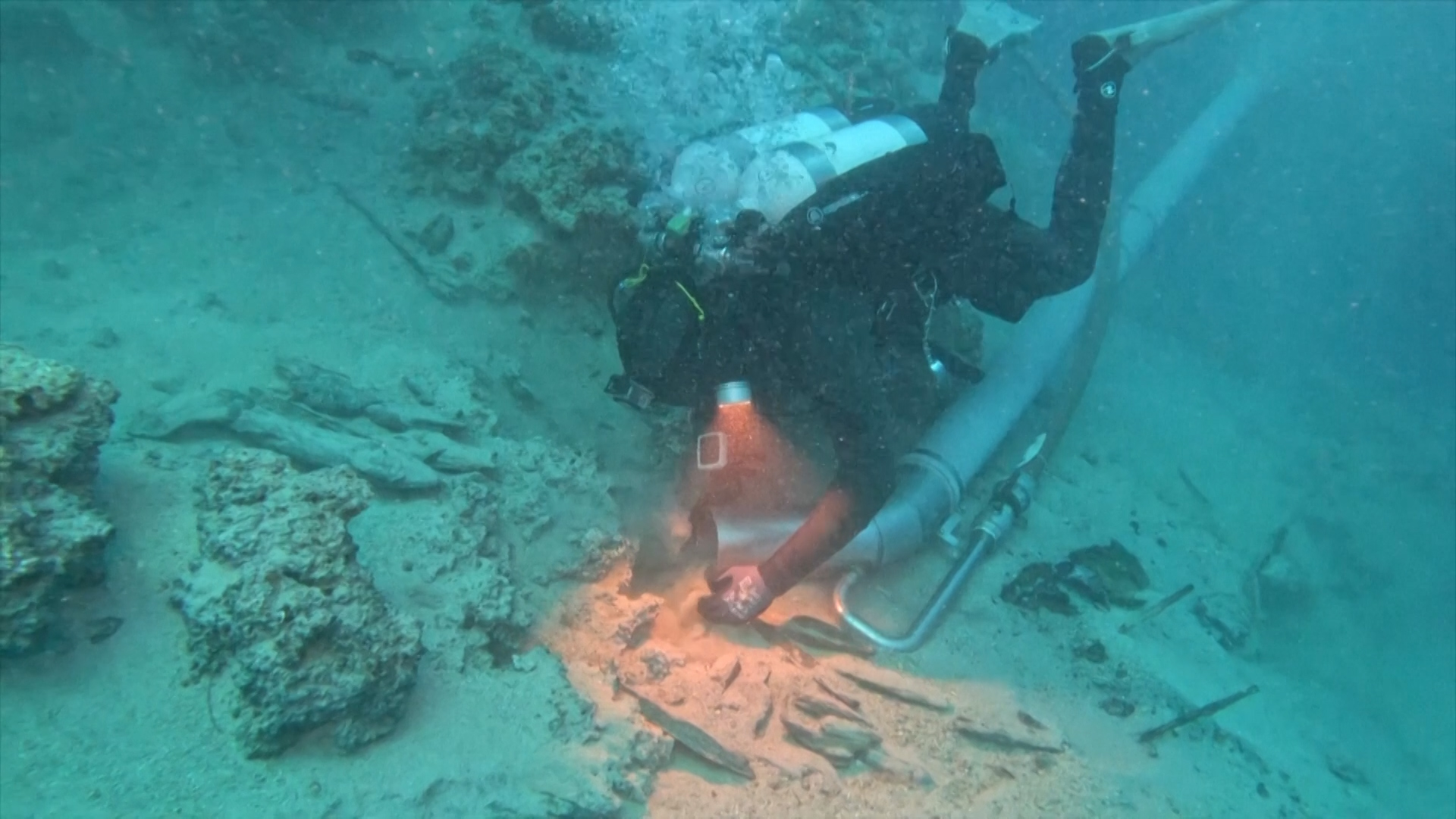 The results of the decades-long underwater excavation were announced for the first time on Thursday. /Reuters