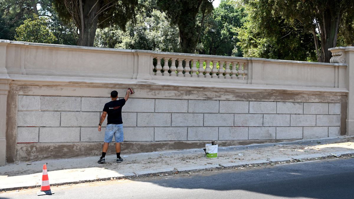 The graffiti becomes history – but how long will it take to return? /AFP